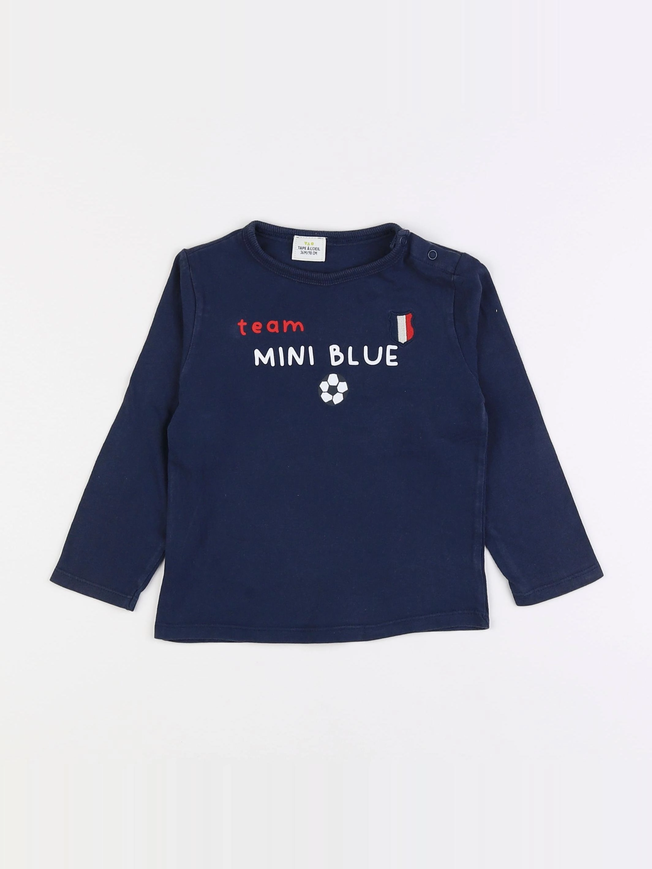 Tape à l'oeil - tee-shirt bleu - 3 ans