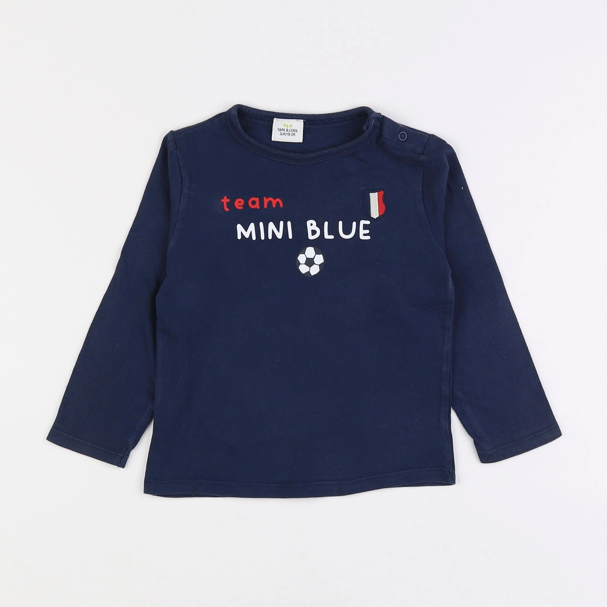 Tape à l'oeil - tee-shirt bleu - 3 ans
