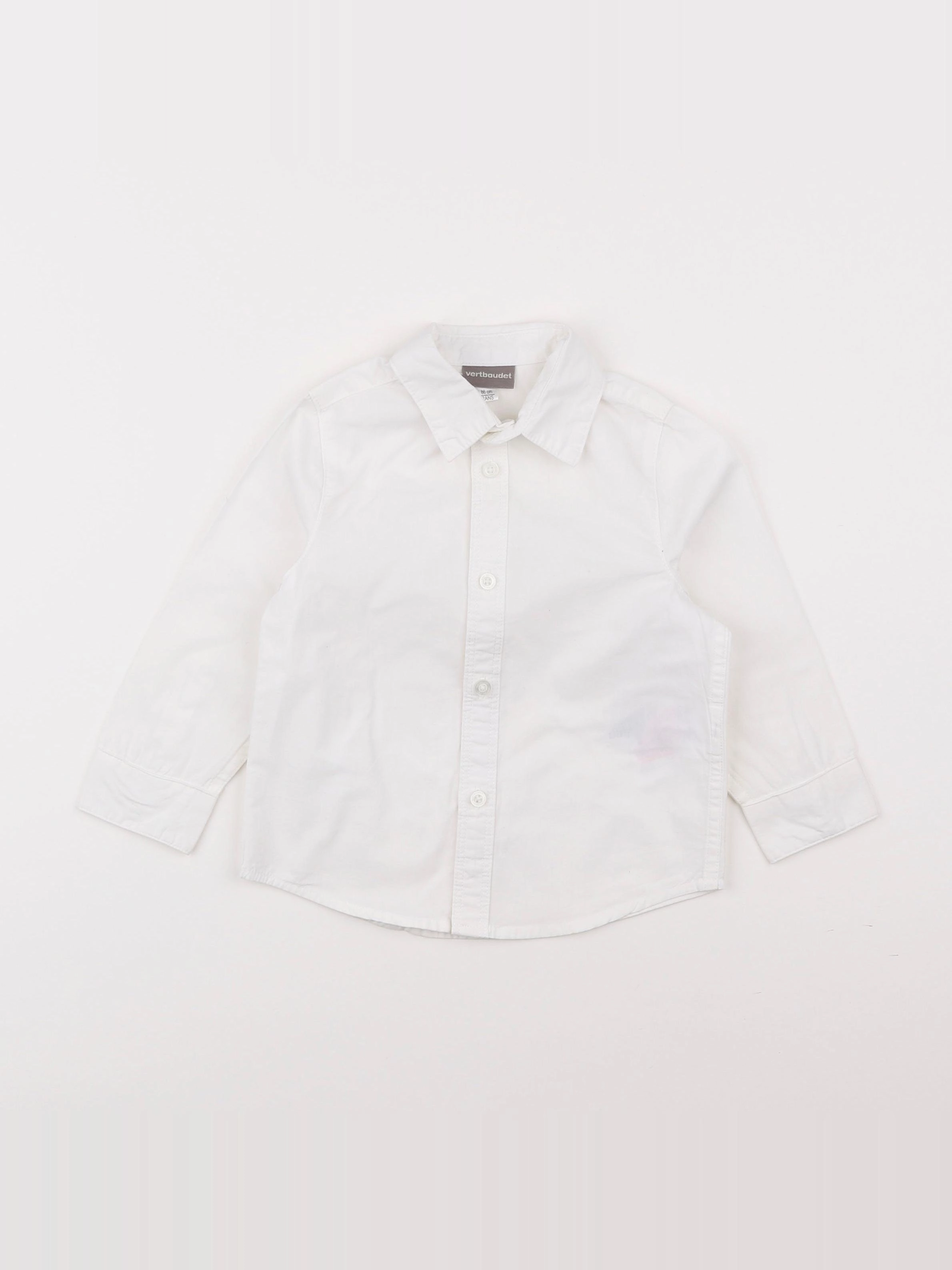 Vertbaudet - chemise blanc - 2 ans