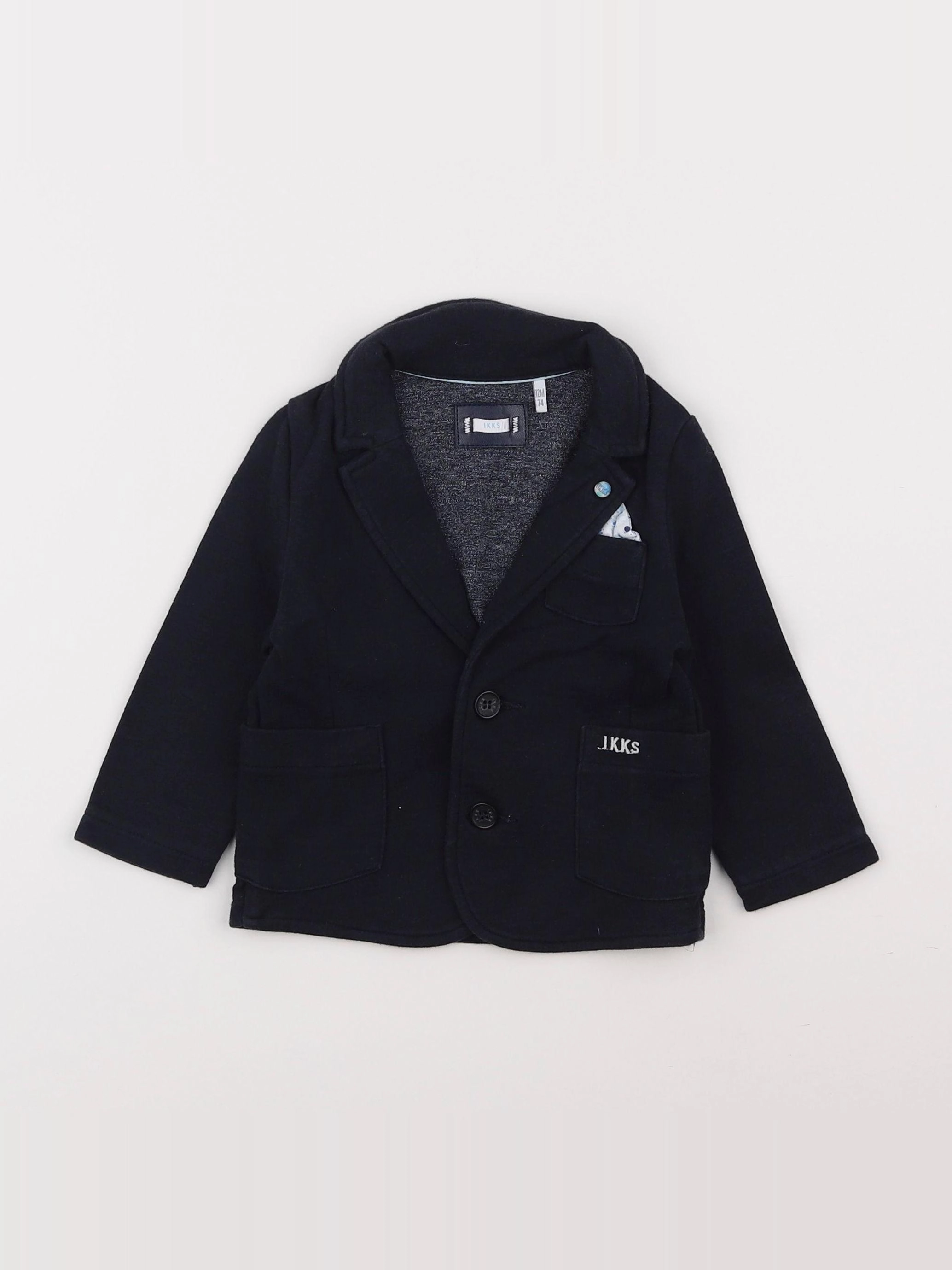 IKKS - veste bleu - 12 mois