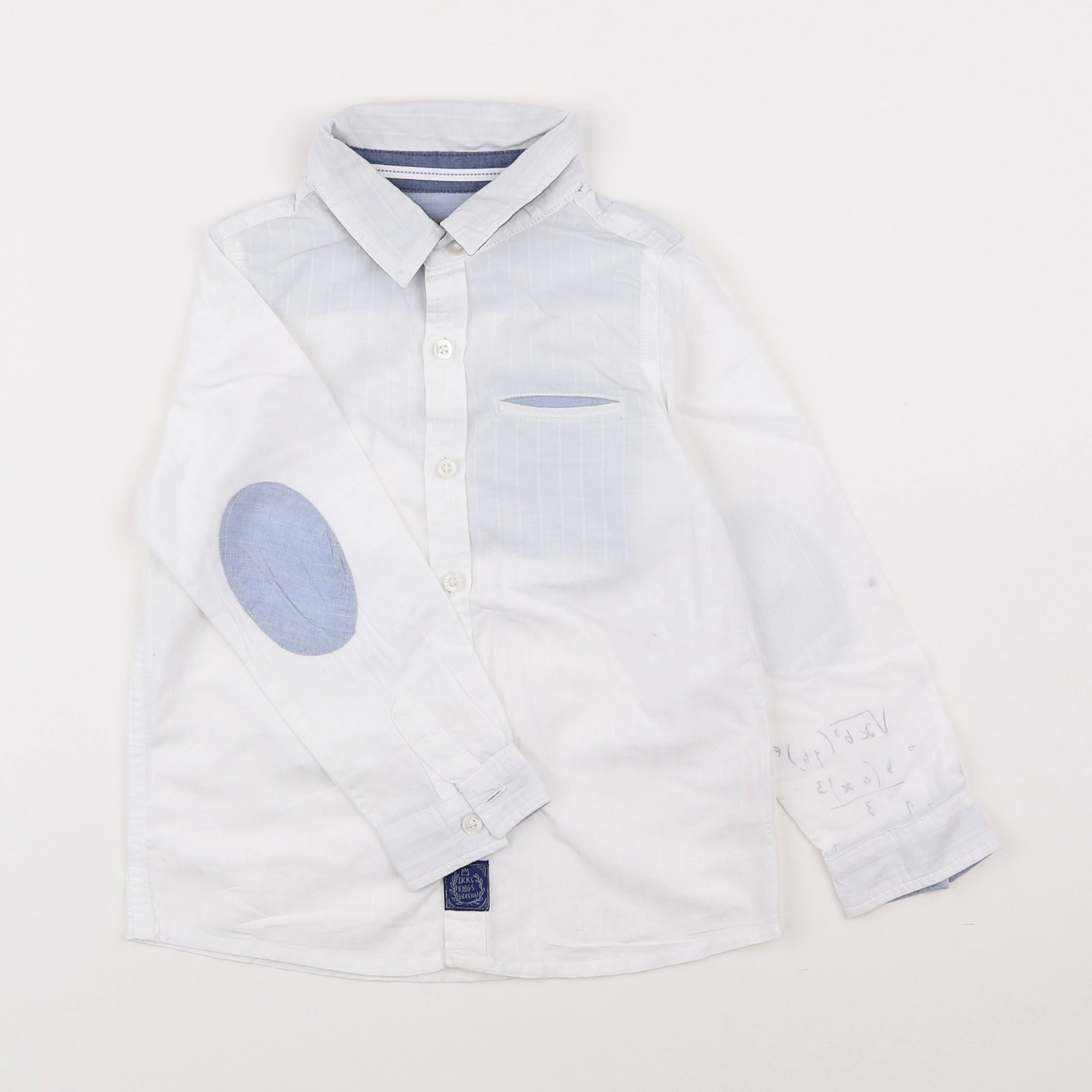 IKKS - chemise imprimé au dos blanc - 3 ans