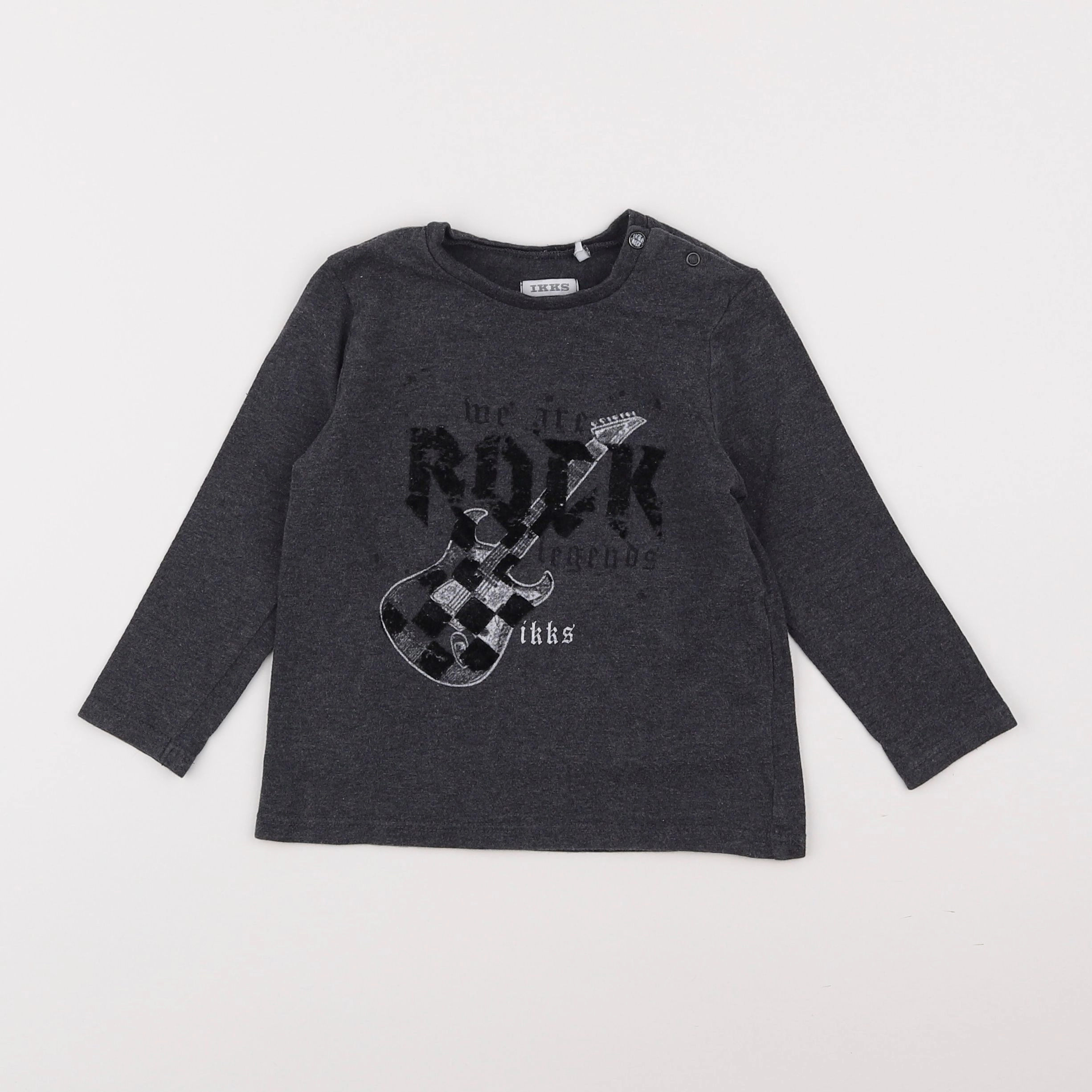 IKKS - tee-shirt gris - 2 ans