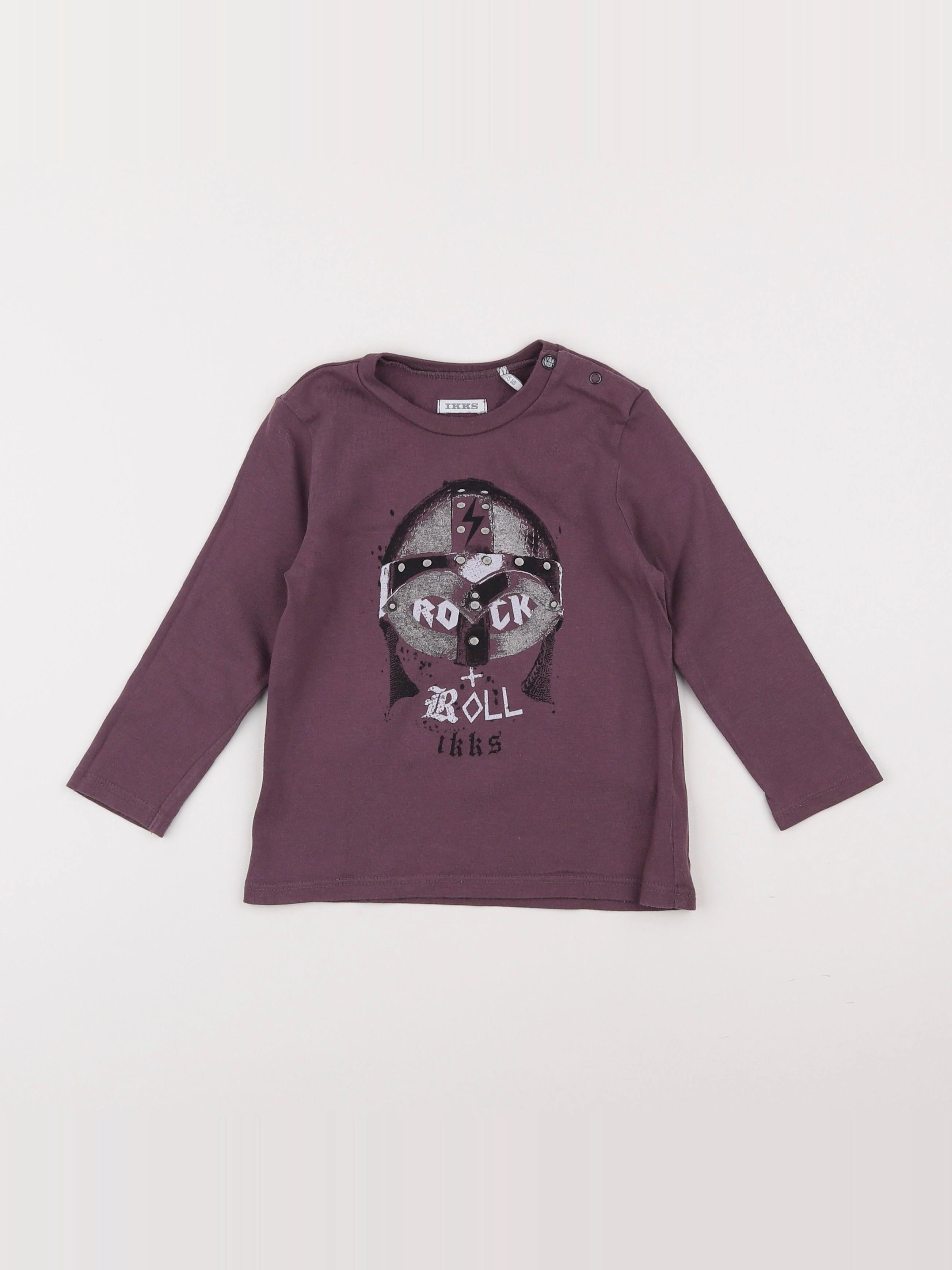 IKKS - tee-shirt violet - 2 ans