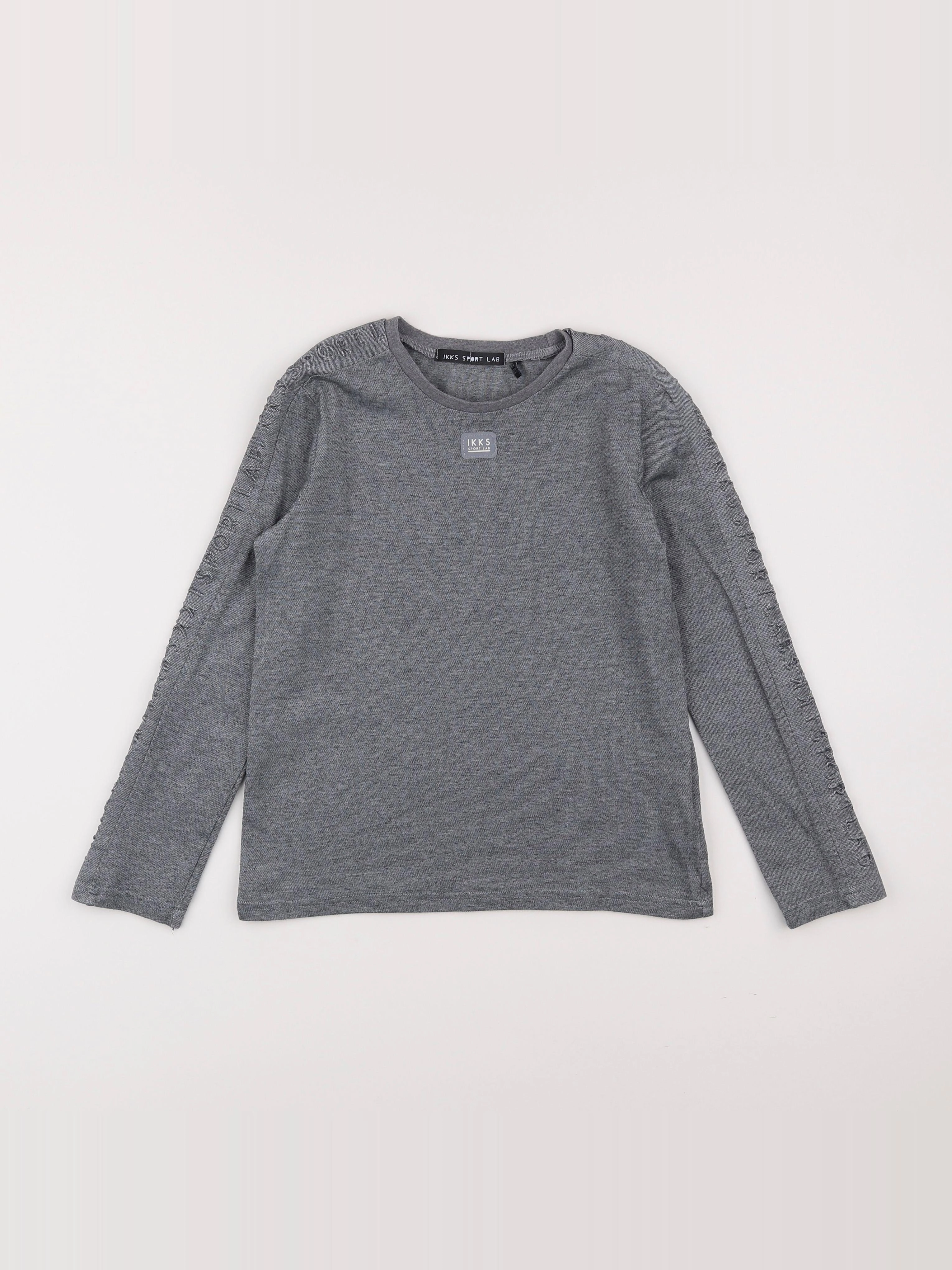 IKKS - tee-shirt gris - 8 ans