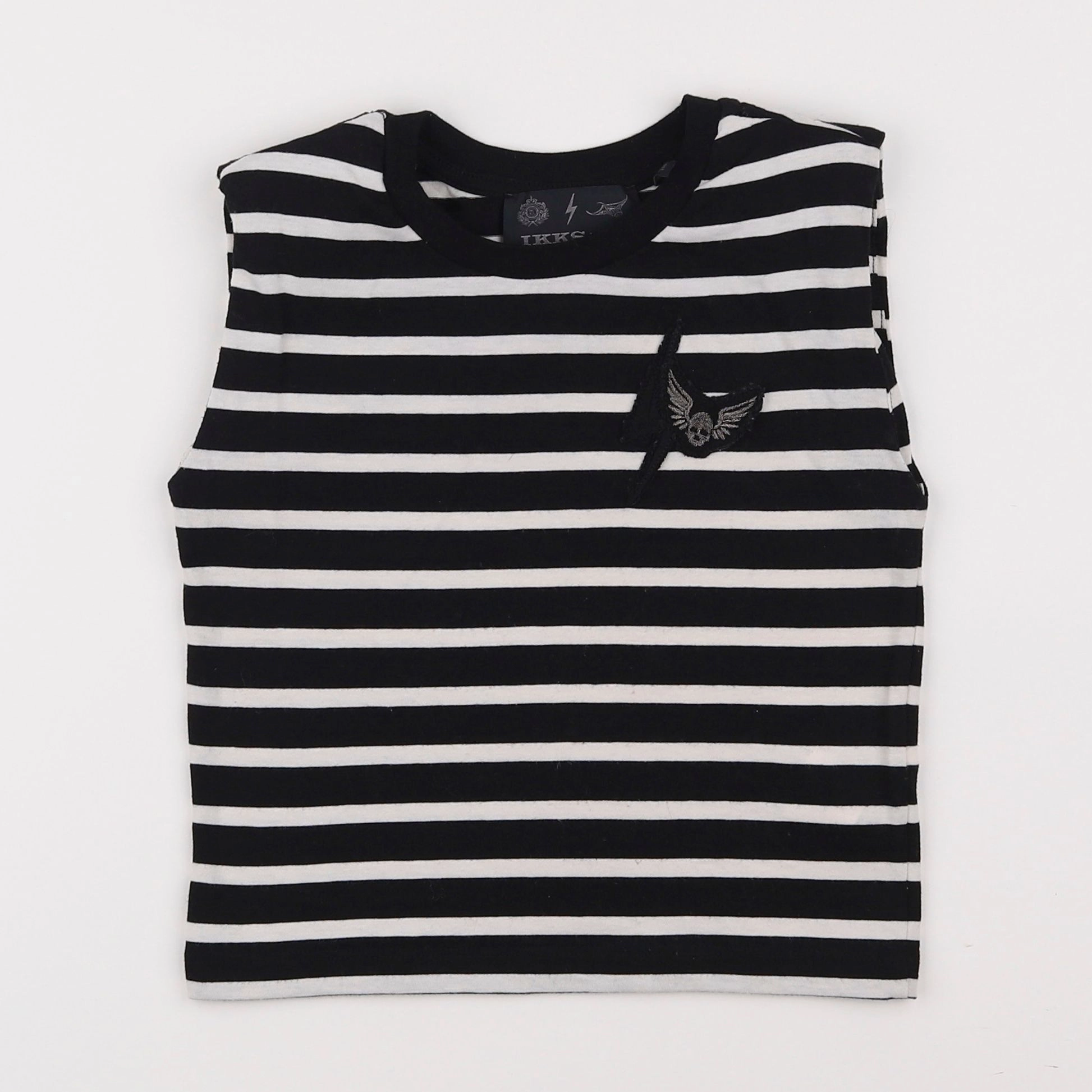 IKKS - débardeur blanc, noir - 6 ans