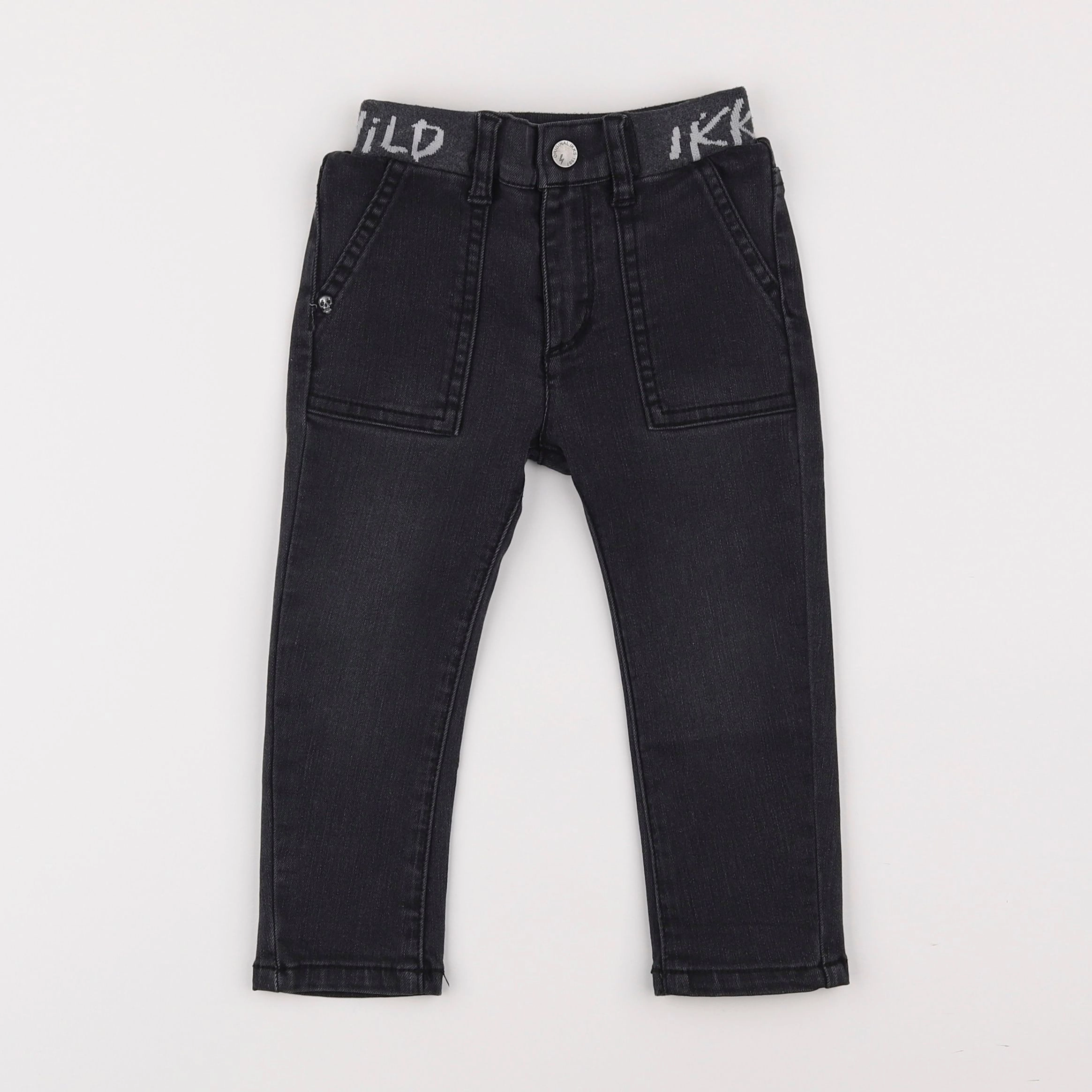 IKKS - jean gris - 2 ans