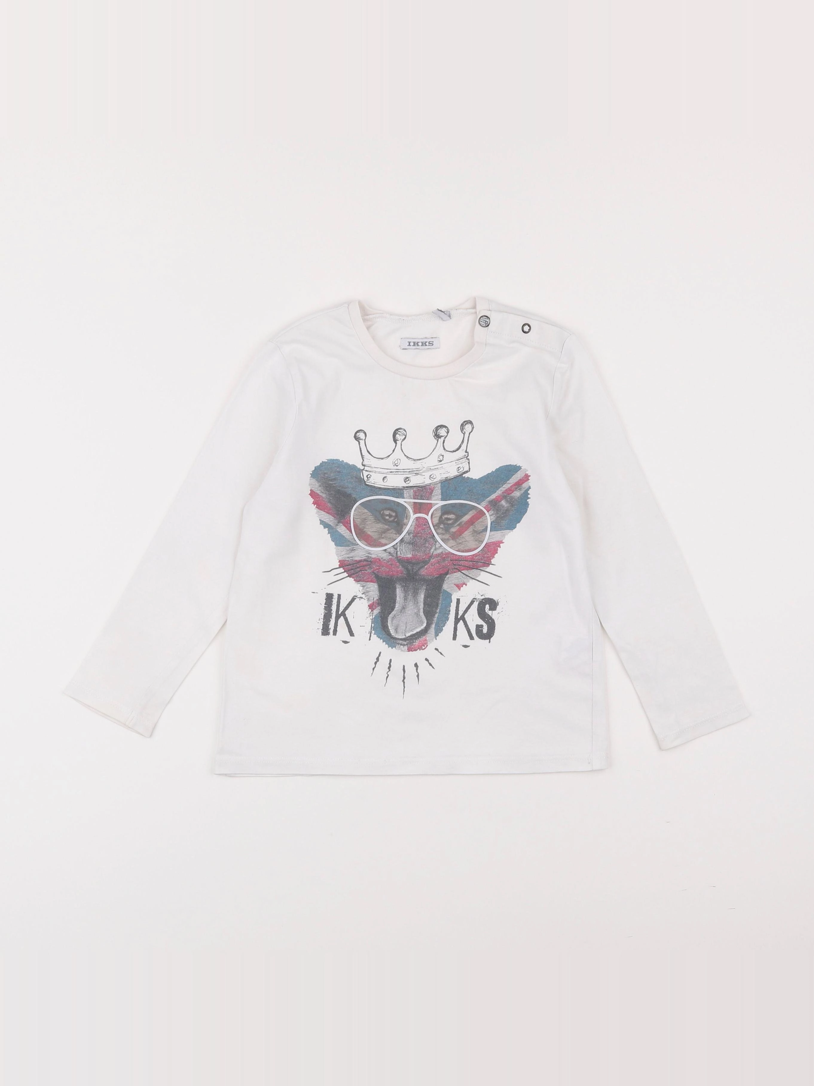 IKKS - tee-shirt blanc - 3 ans