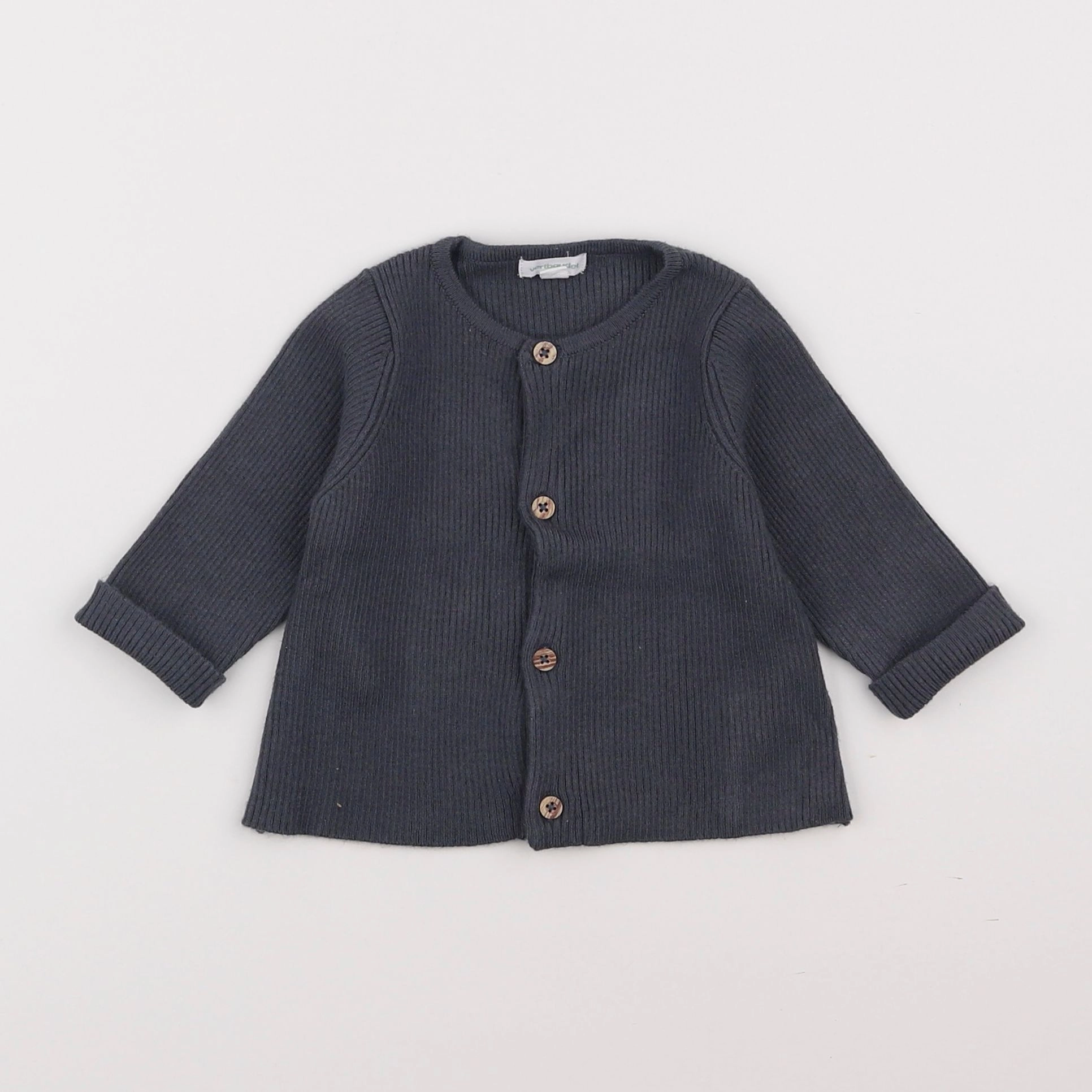 Vertbaudet - gilet gris - 3 mois