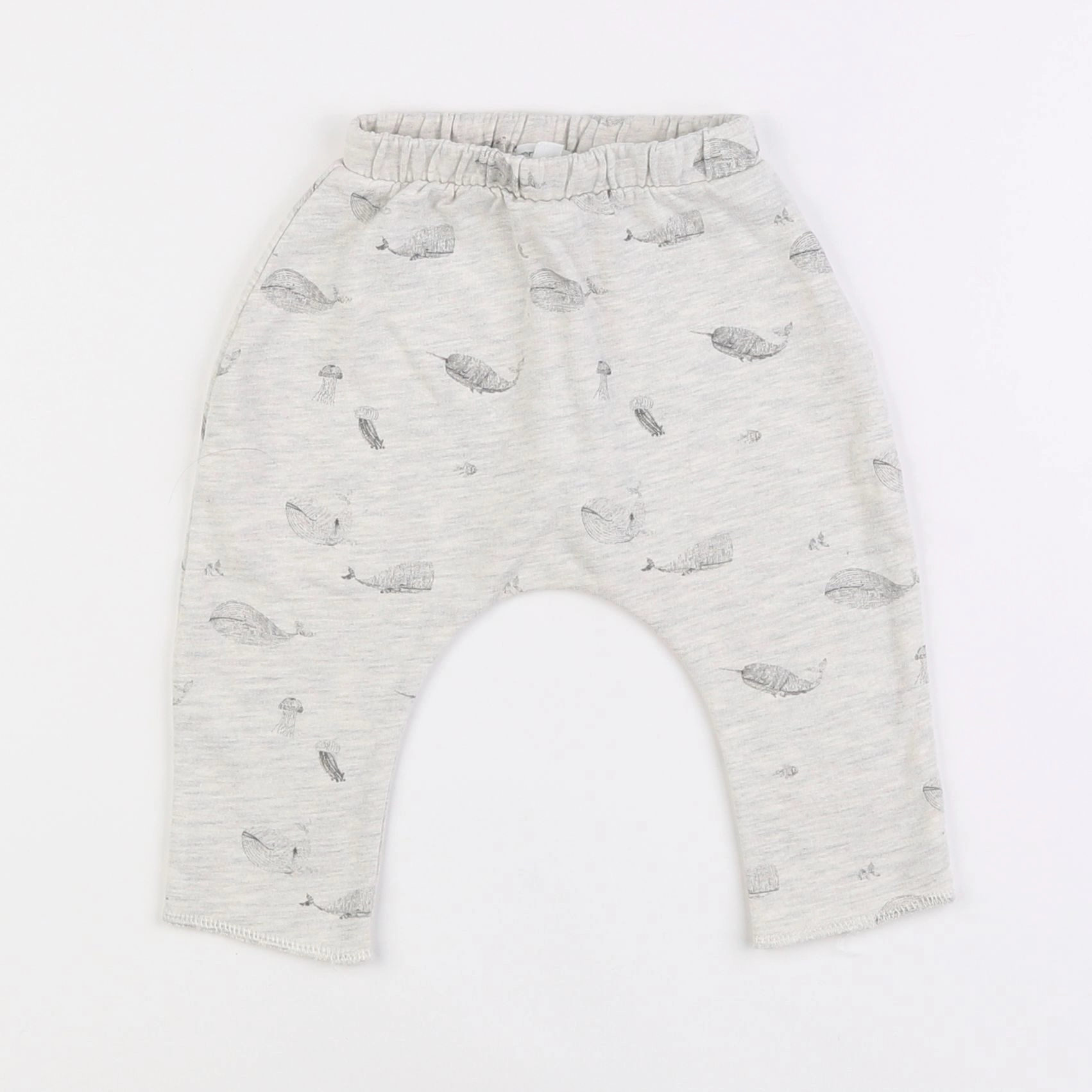 Vertbaudet - sarouel gris - 3 mois