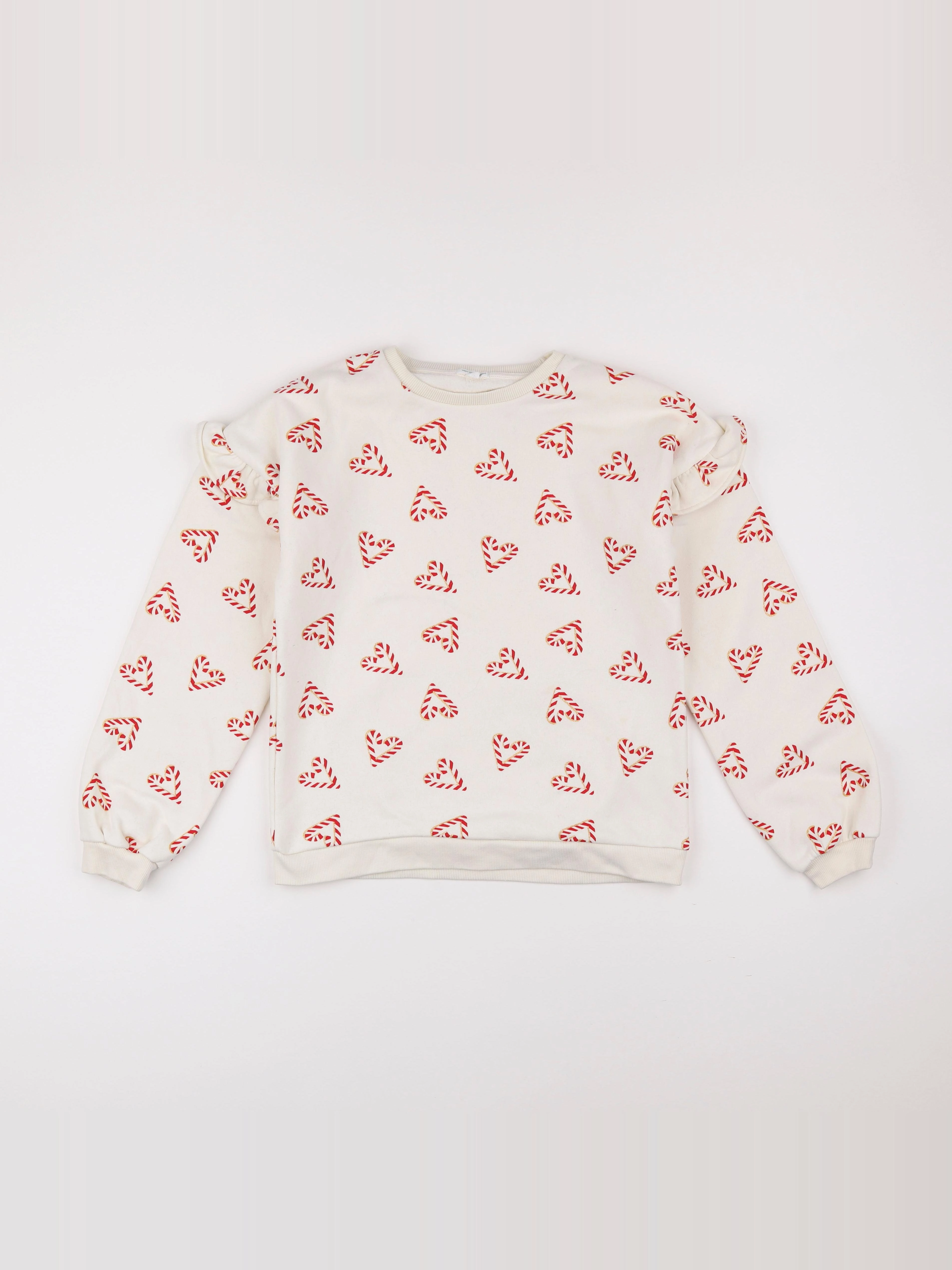 Vertbaudet - sweat blanc - 12 ans