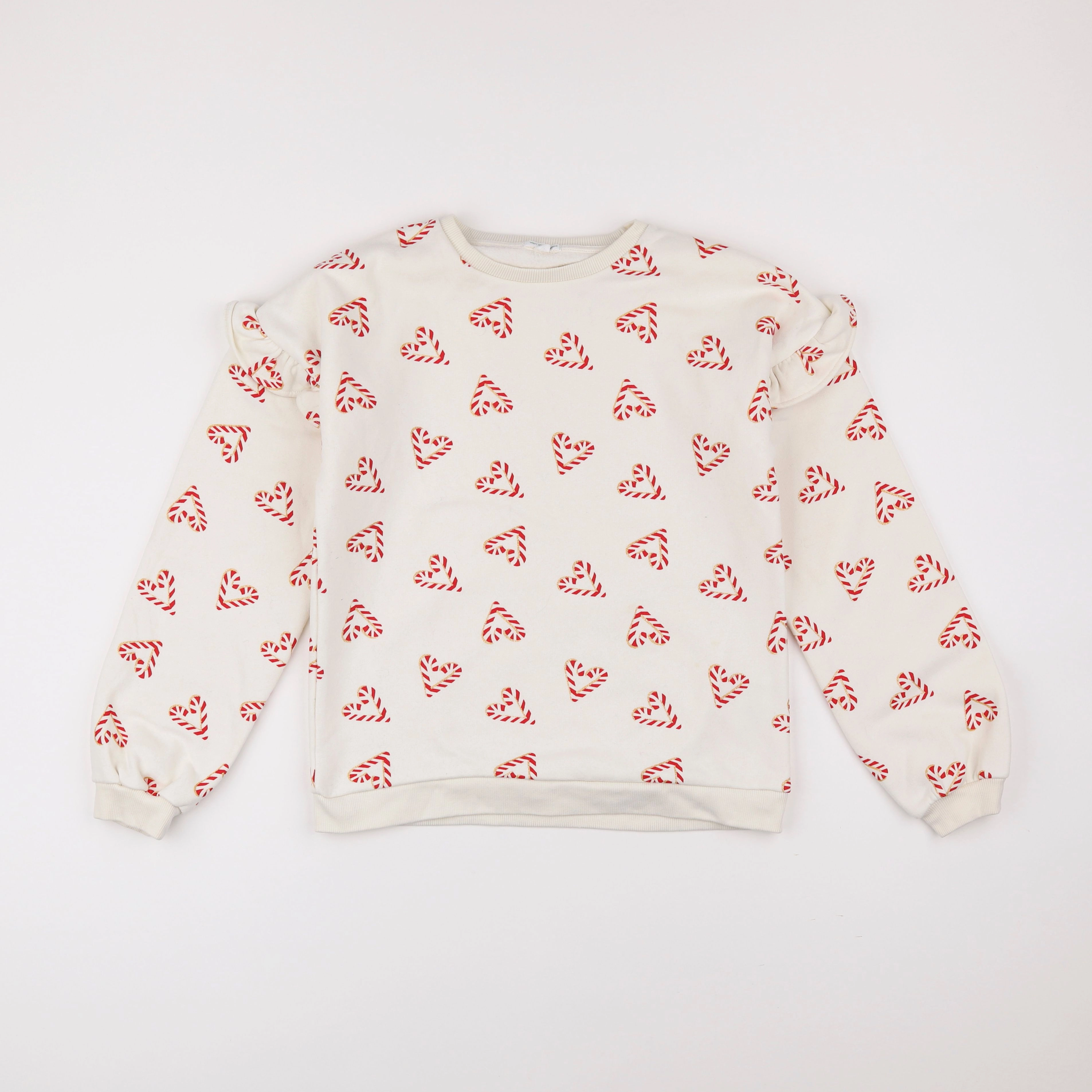 Vertbaudet - sweat blanc - 12 ans