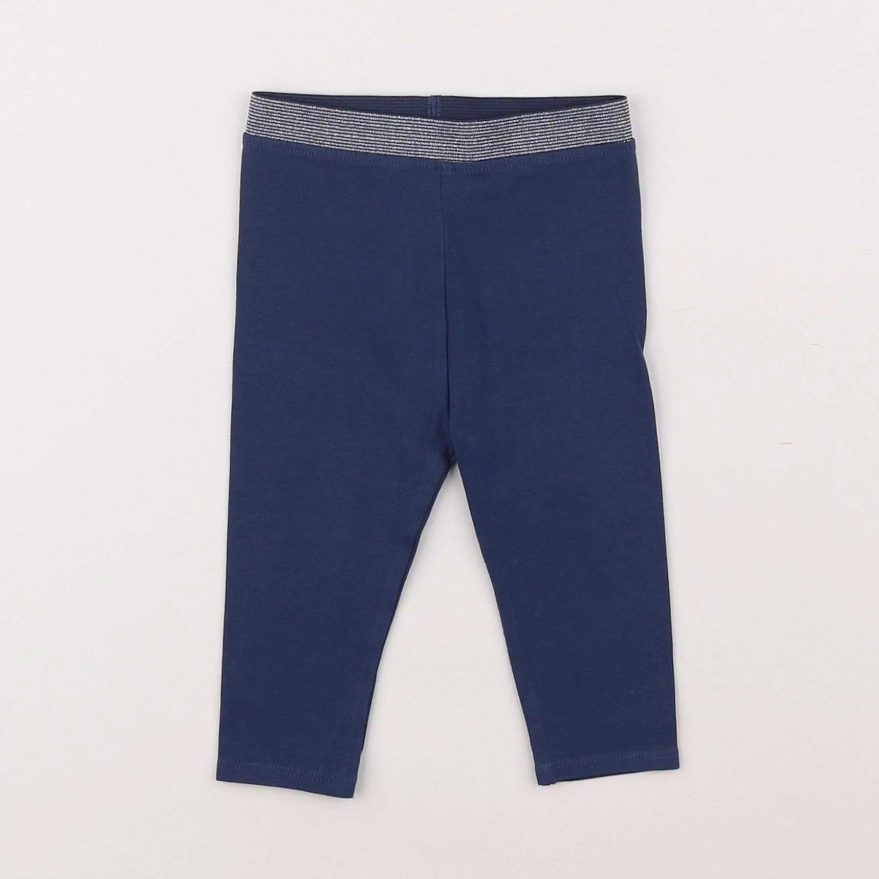 Vertbaudet - legging bleu - 9 mois