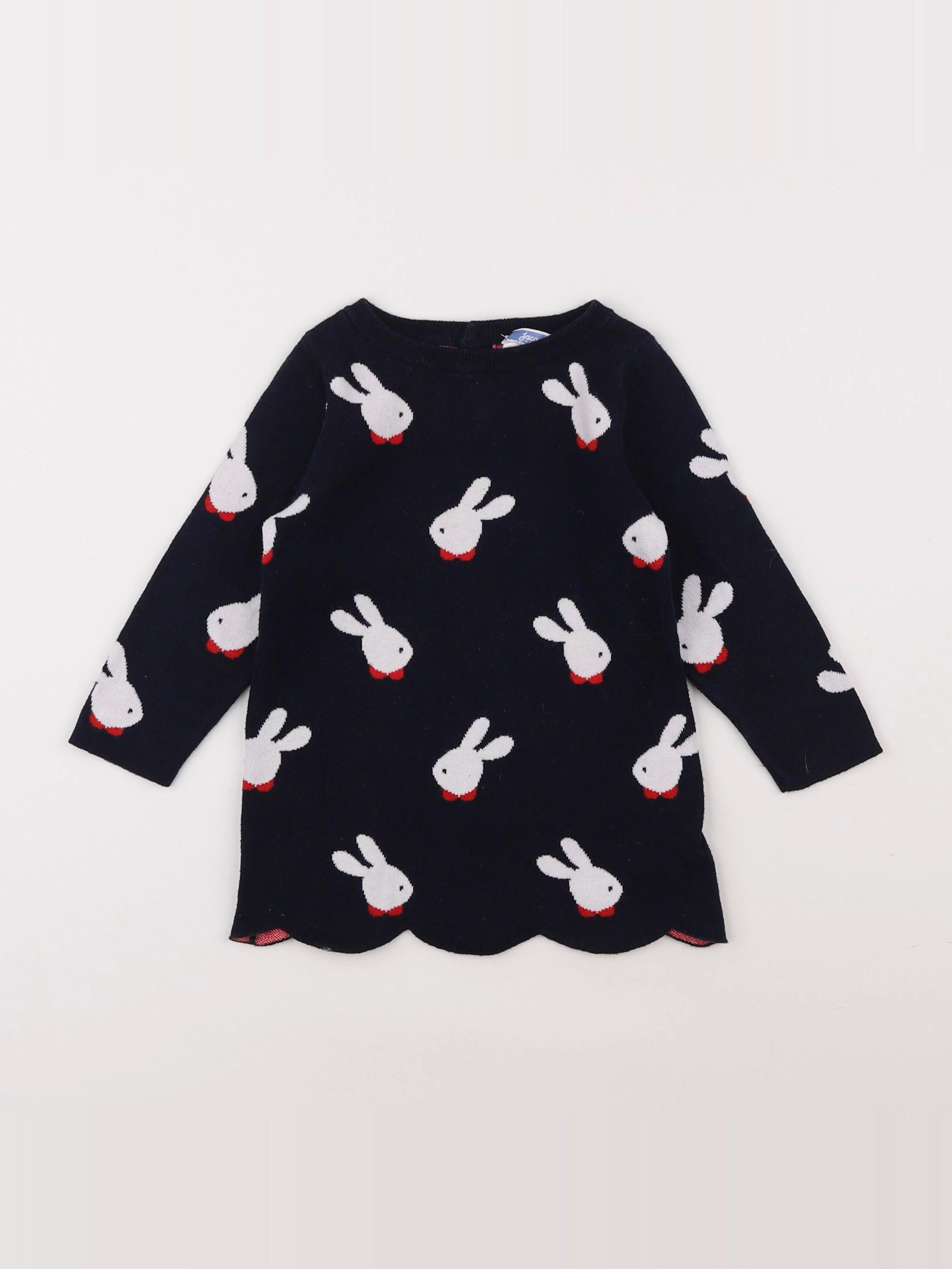 Jacadi - robe bleu, blanc - 18 mois