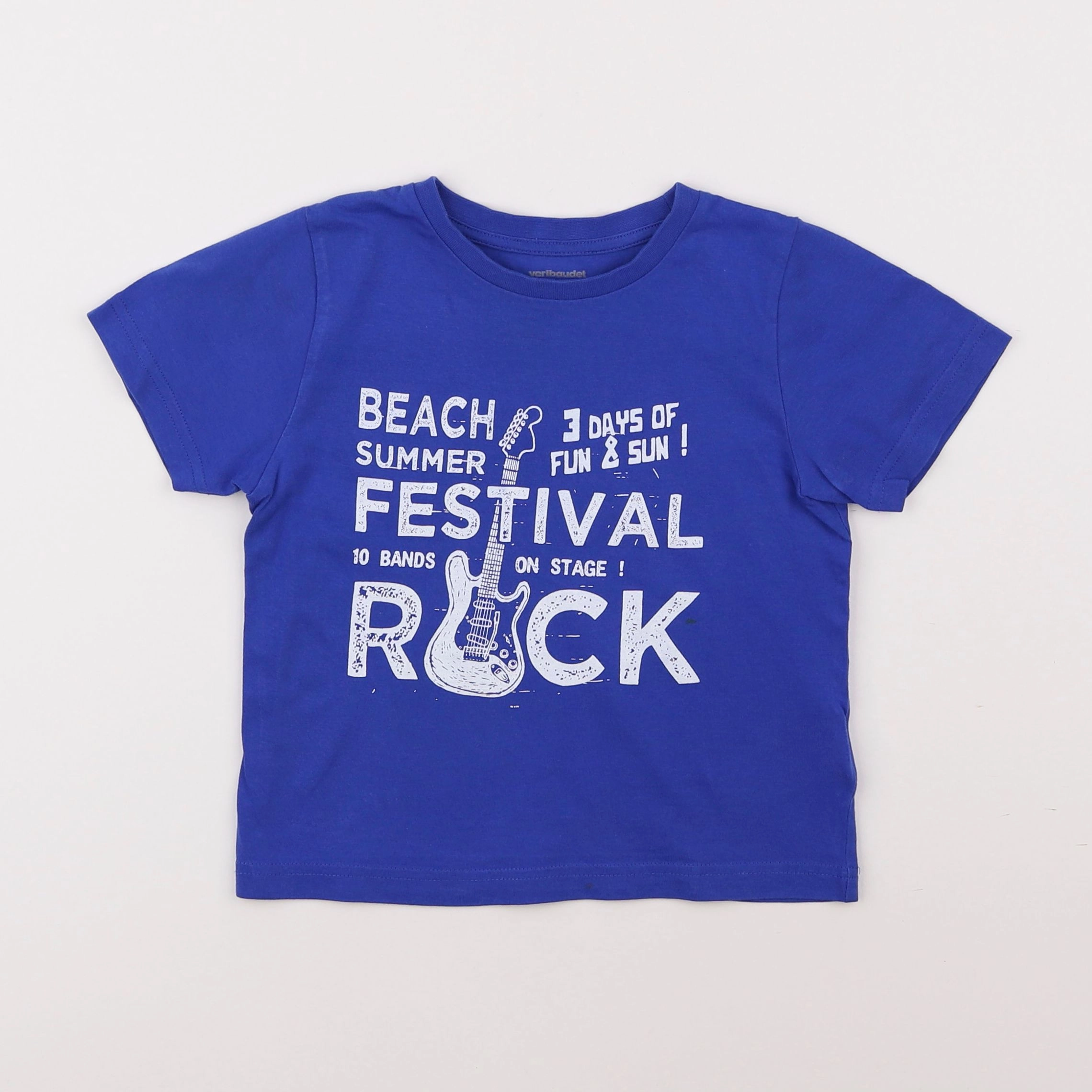 Vertbaudet - tee-shirt bleu - 5 ans