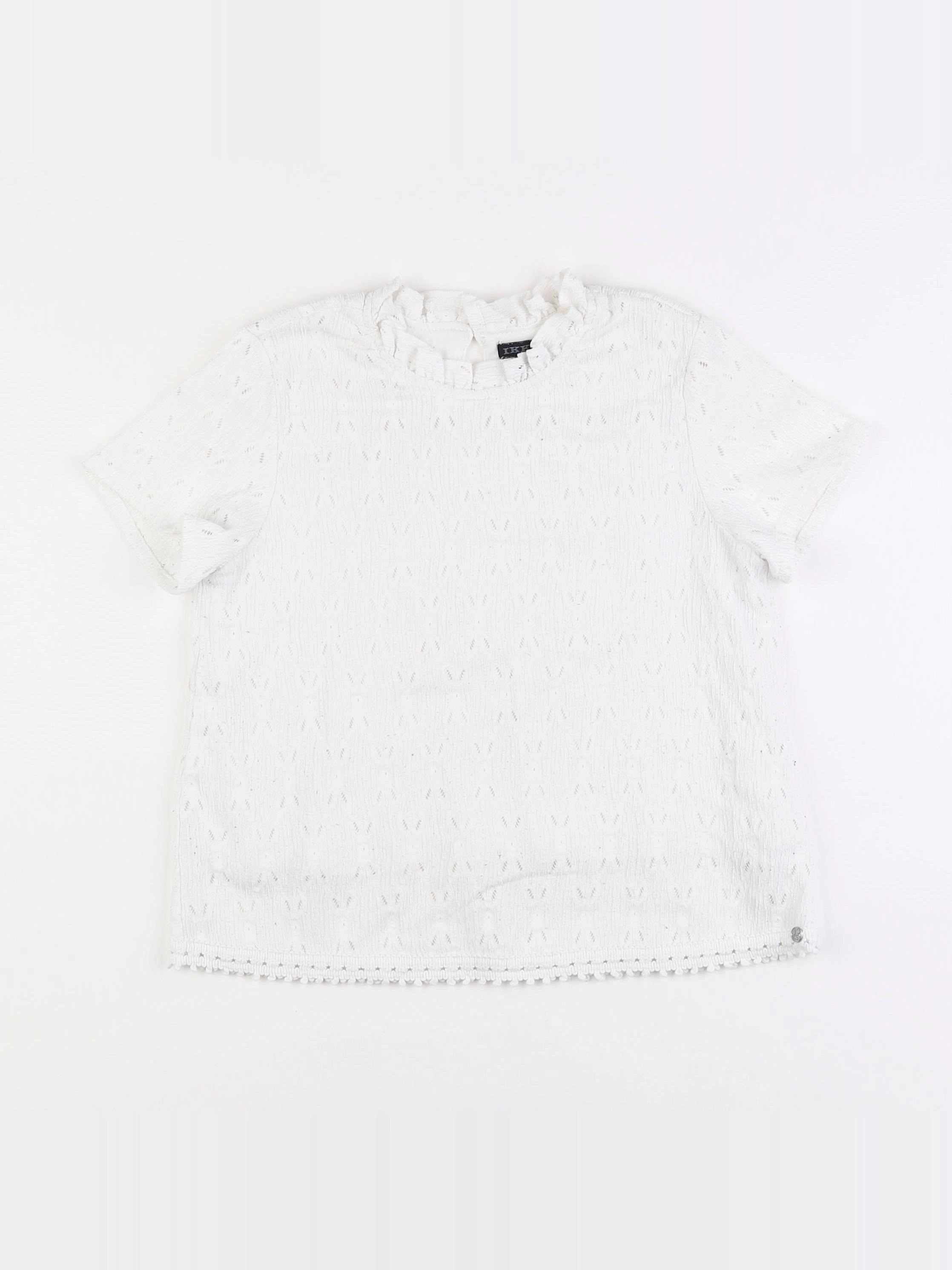 IKKS - blouse blanc - 10 ans