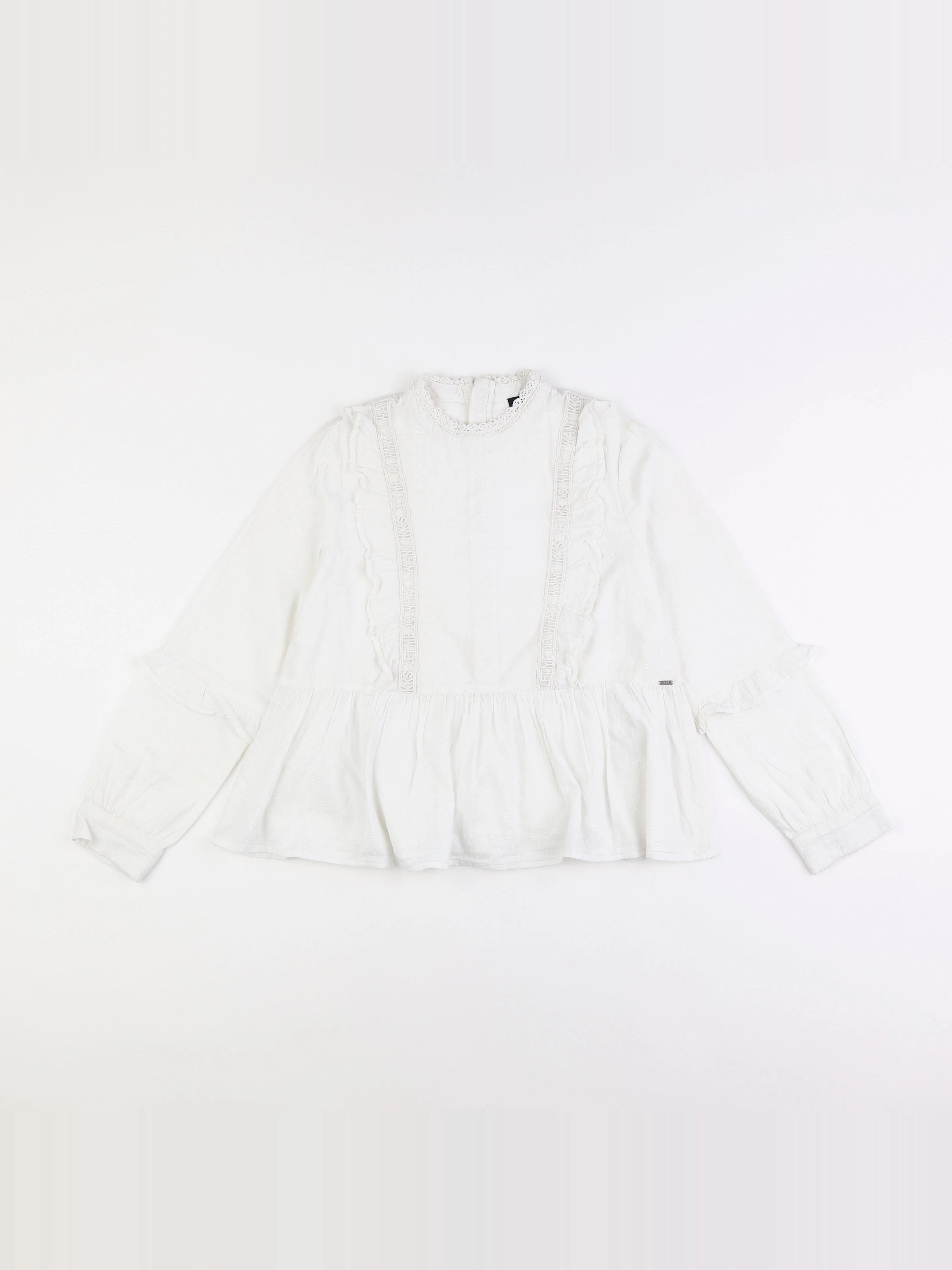 IKKS - blouse blanc - 10 ans
