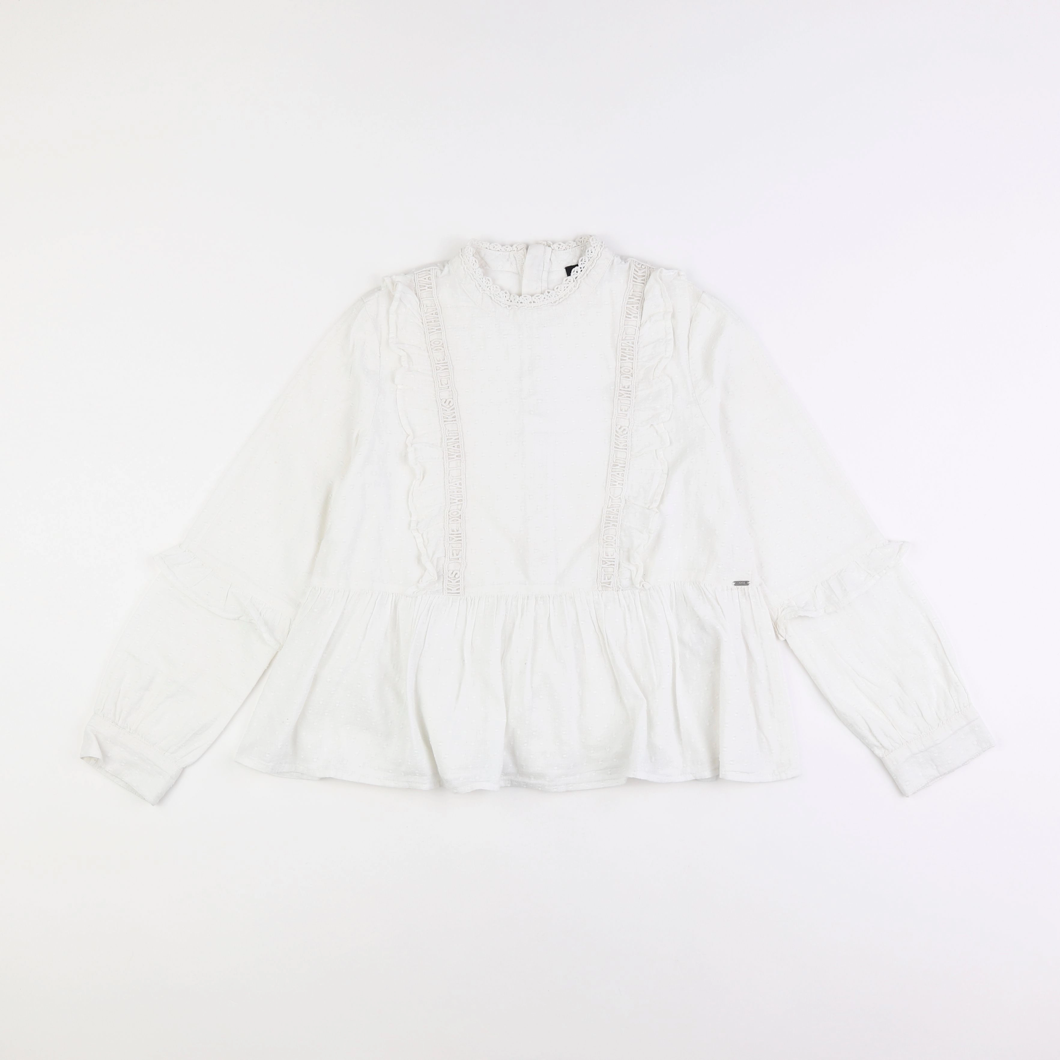 IKKS - blouse blanc - 10 ans