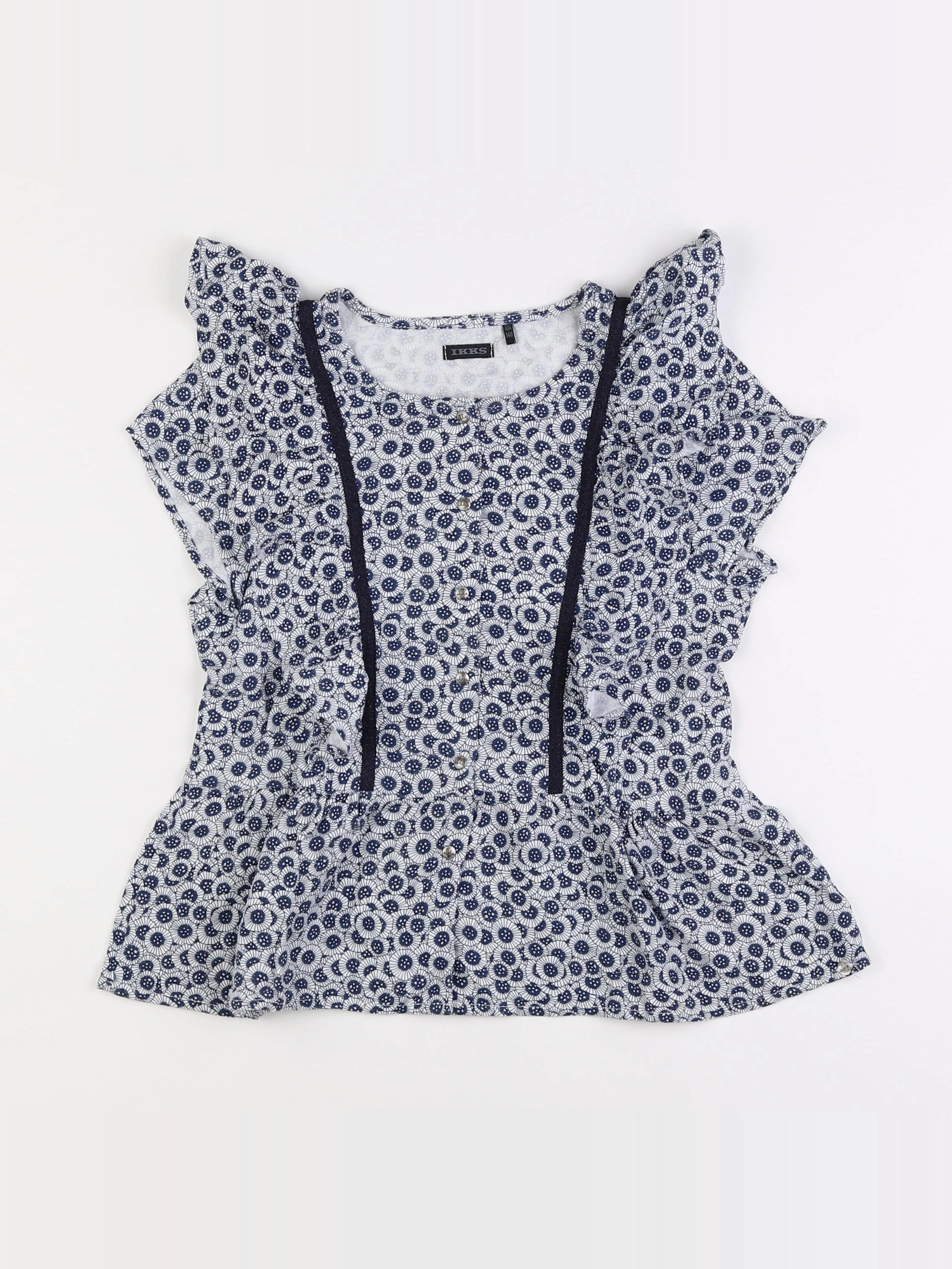 IKKS - blouse bleu - 10 ans