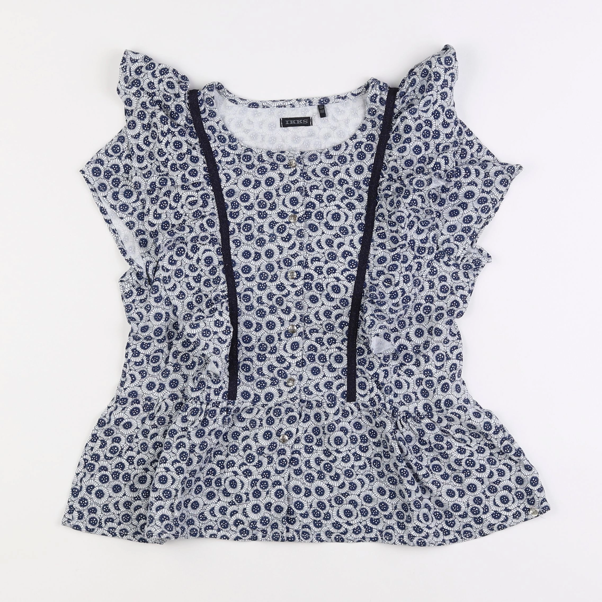 IKKS - blouse bleu - 10 ans