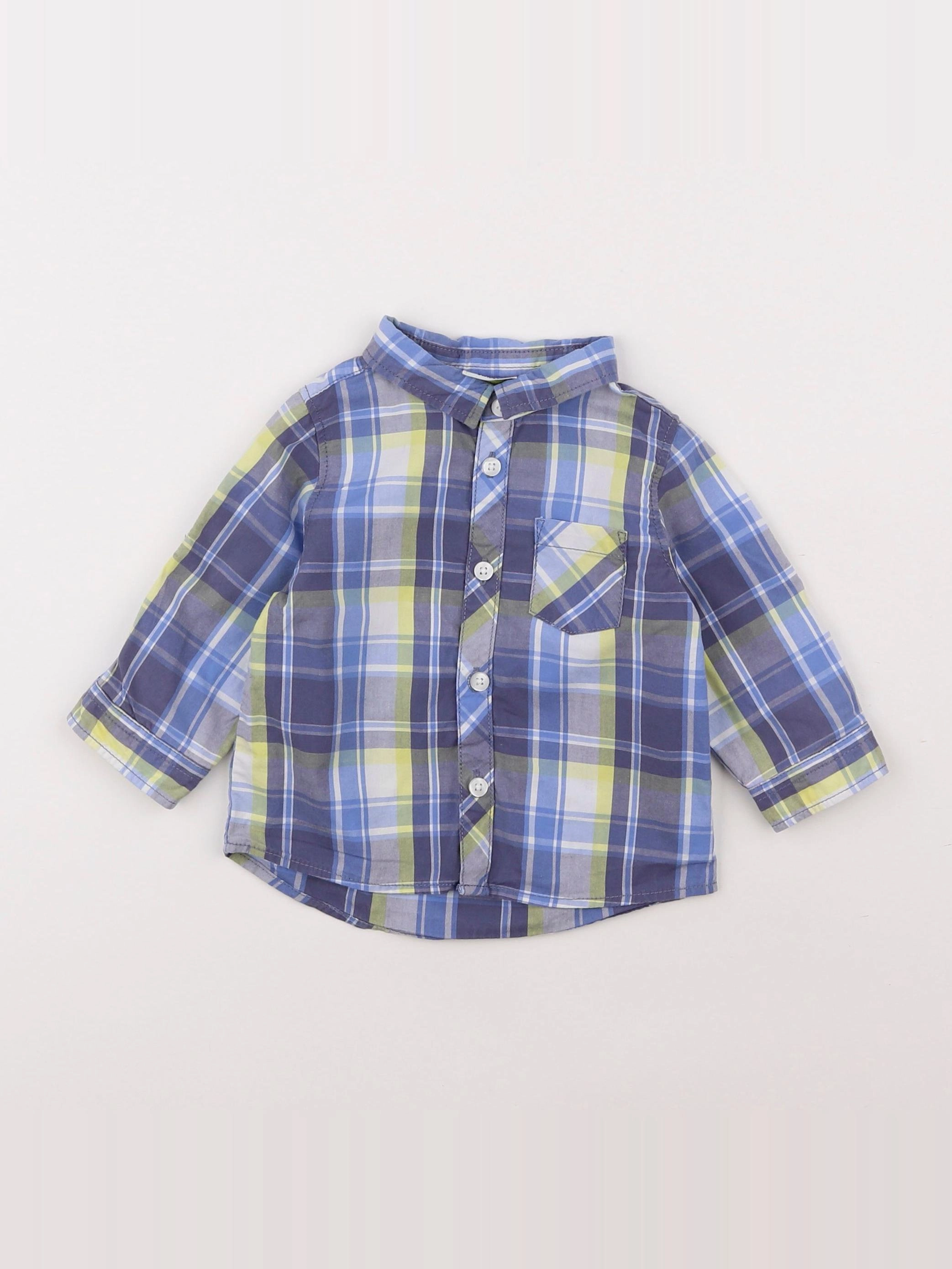 Tape à l'oeil - chemise bleu - 6 mois