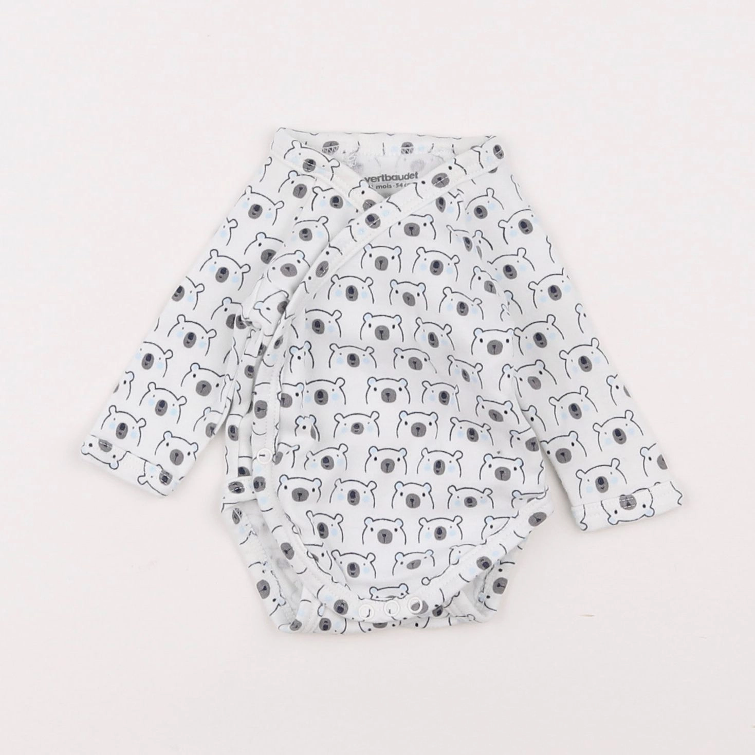 Vertbaudet - body blanc - 1 mois