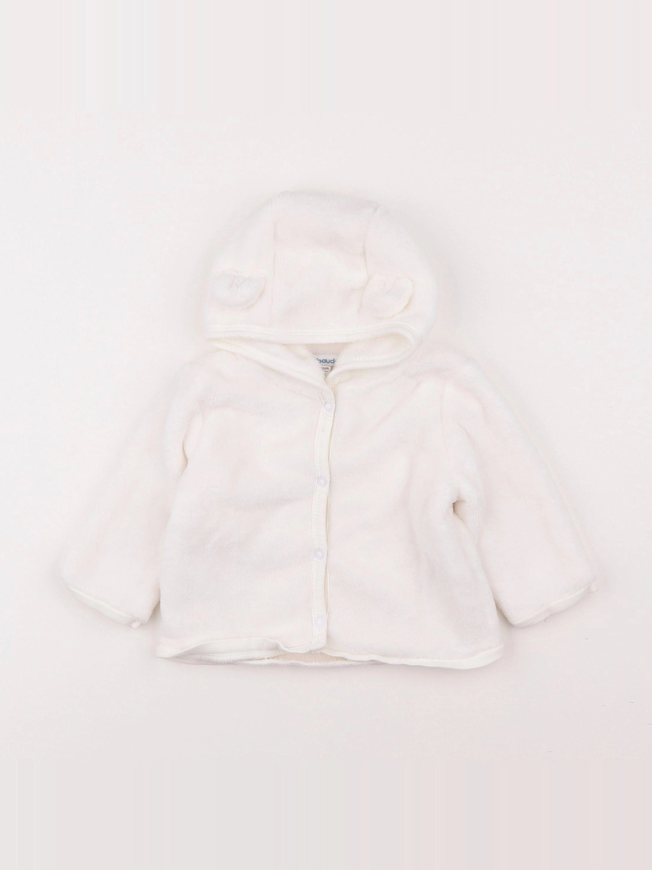 Vertbaudet - veste blanc - 18 mois