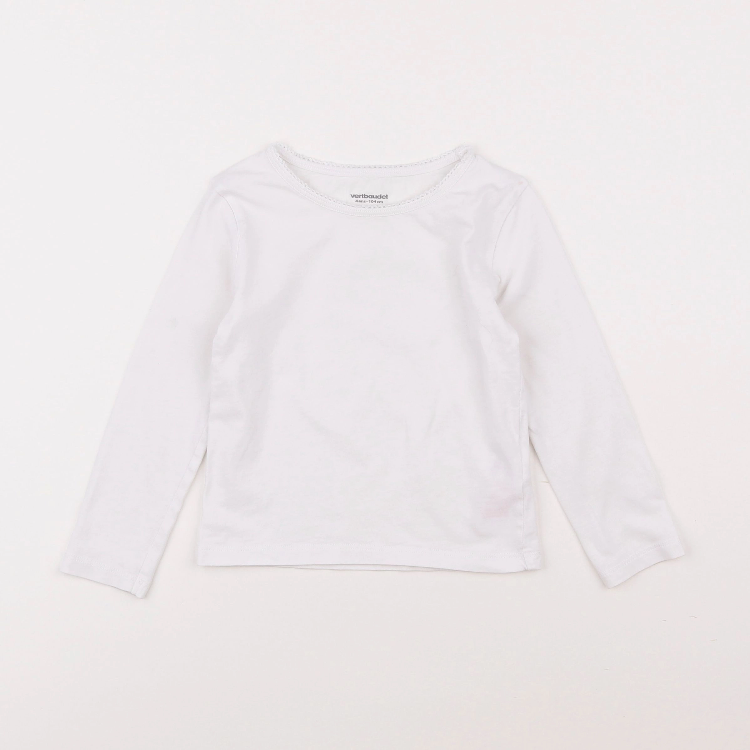 Vertbaudet - maillot de corps blanc - 4 ans