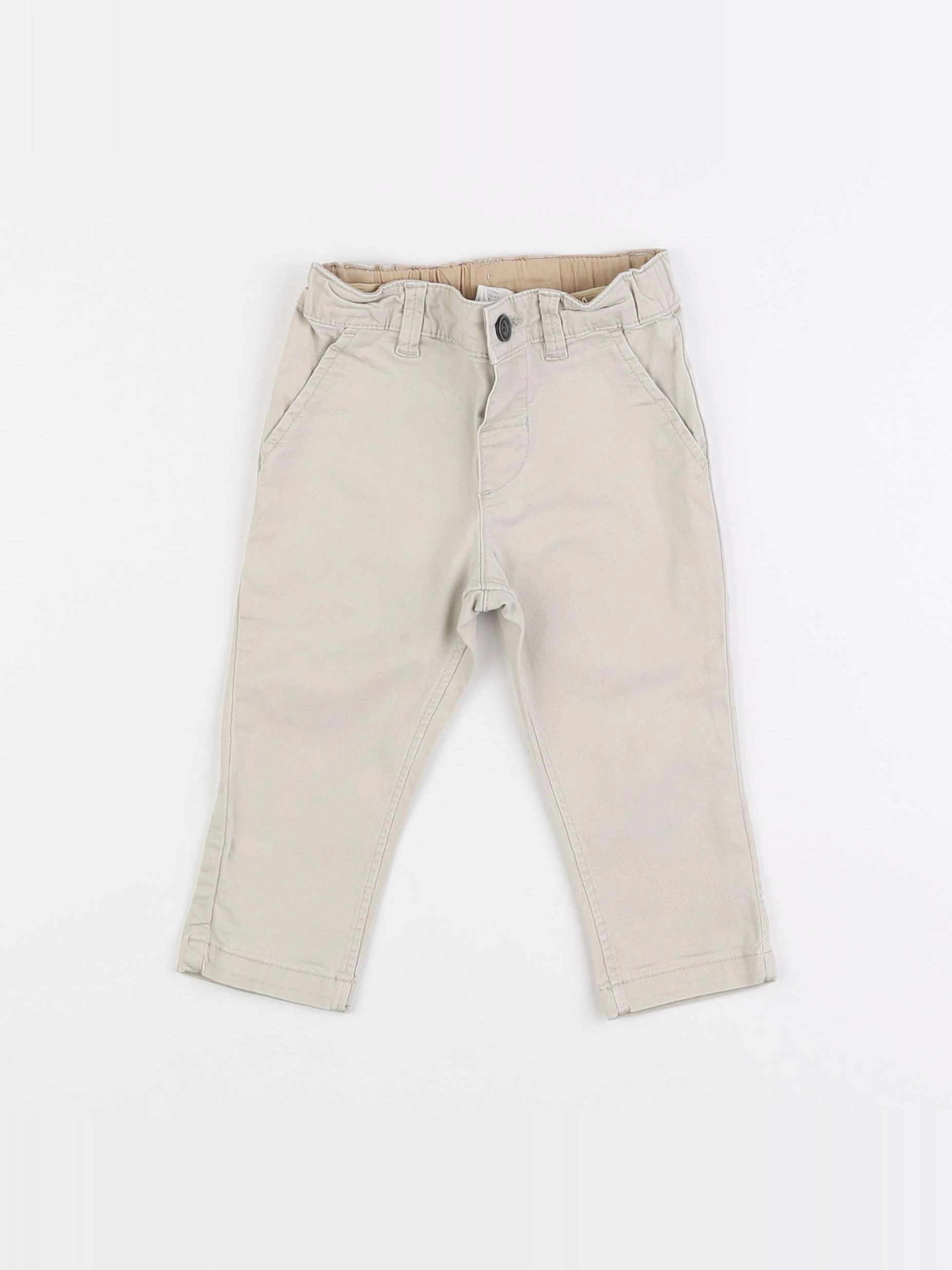 H&M - pantalon beige - 6/9 mois