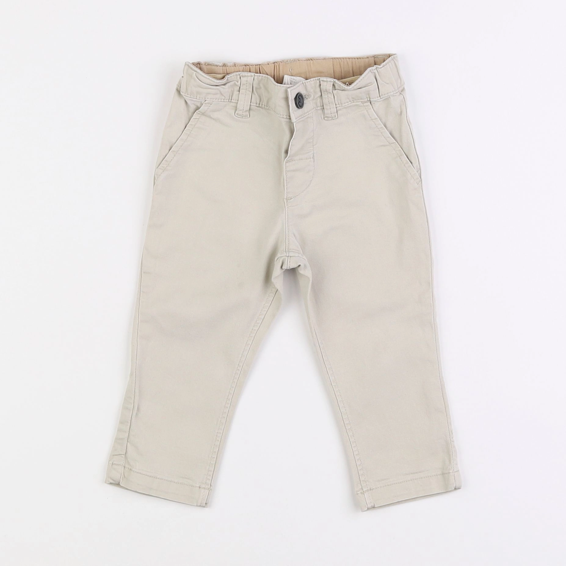 H&M - pantalon beige - 6/9 mois