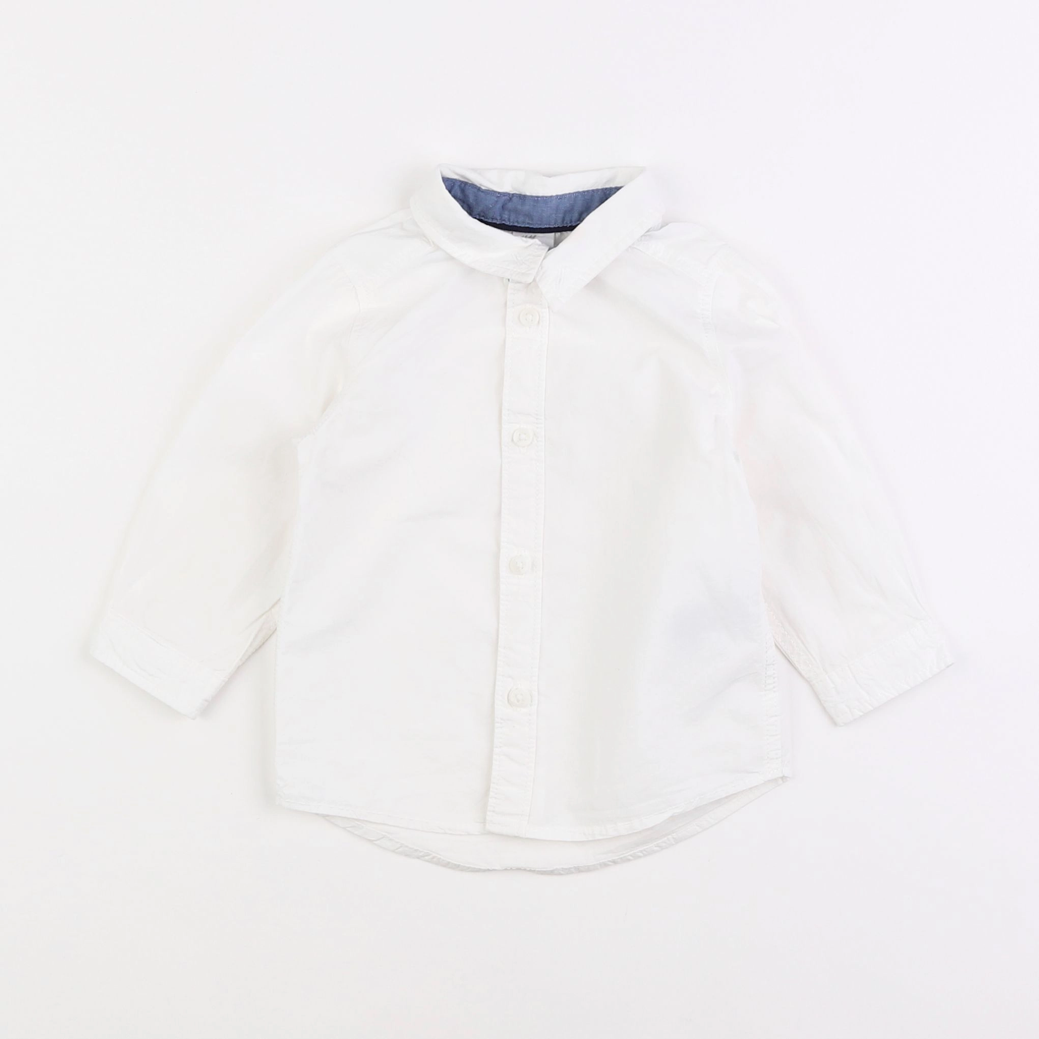 H&M - chemise blanc - 6/9 mois
