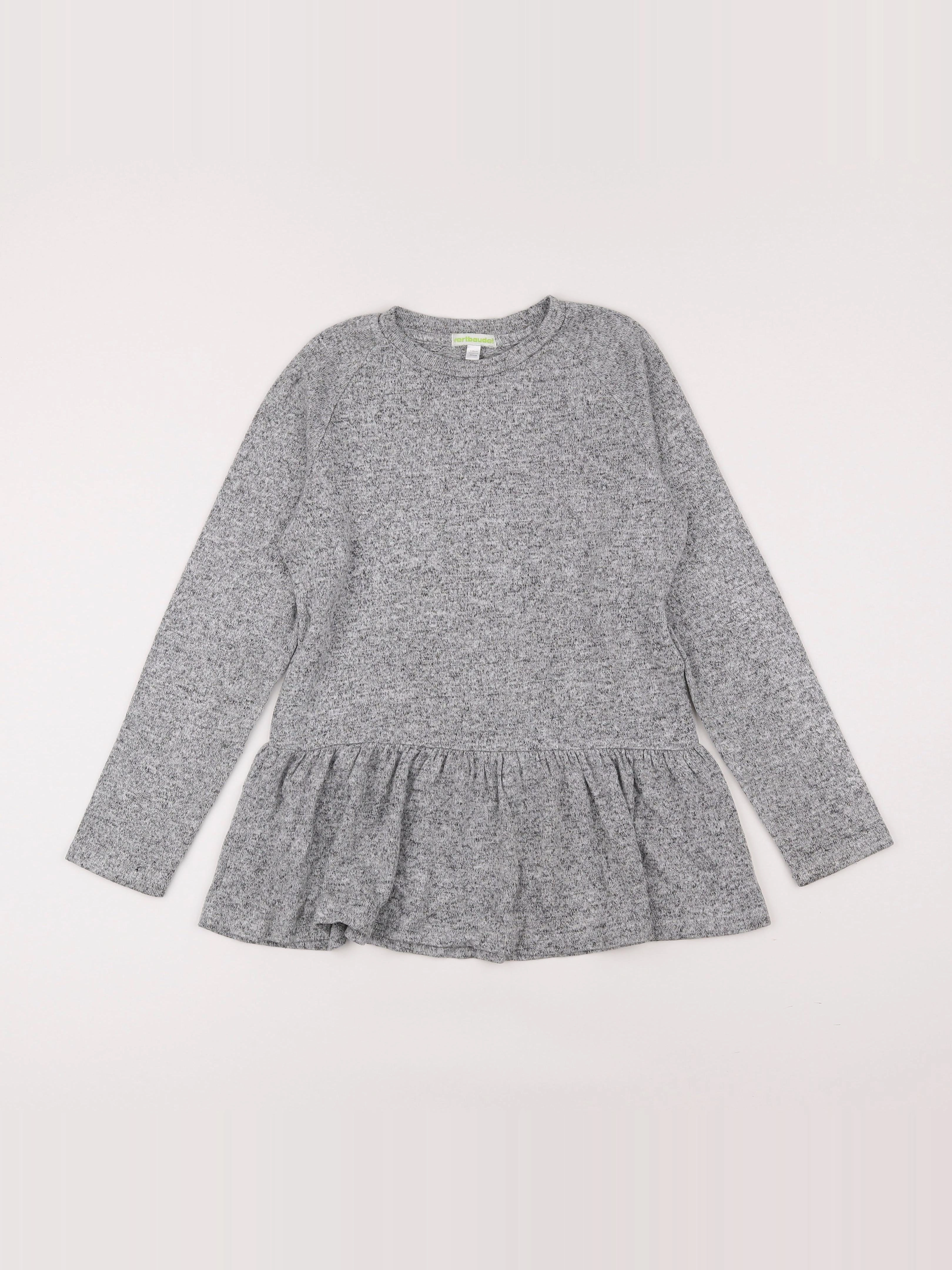 Vertbaudet - pull gris - 10 ans