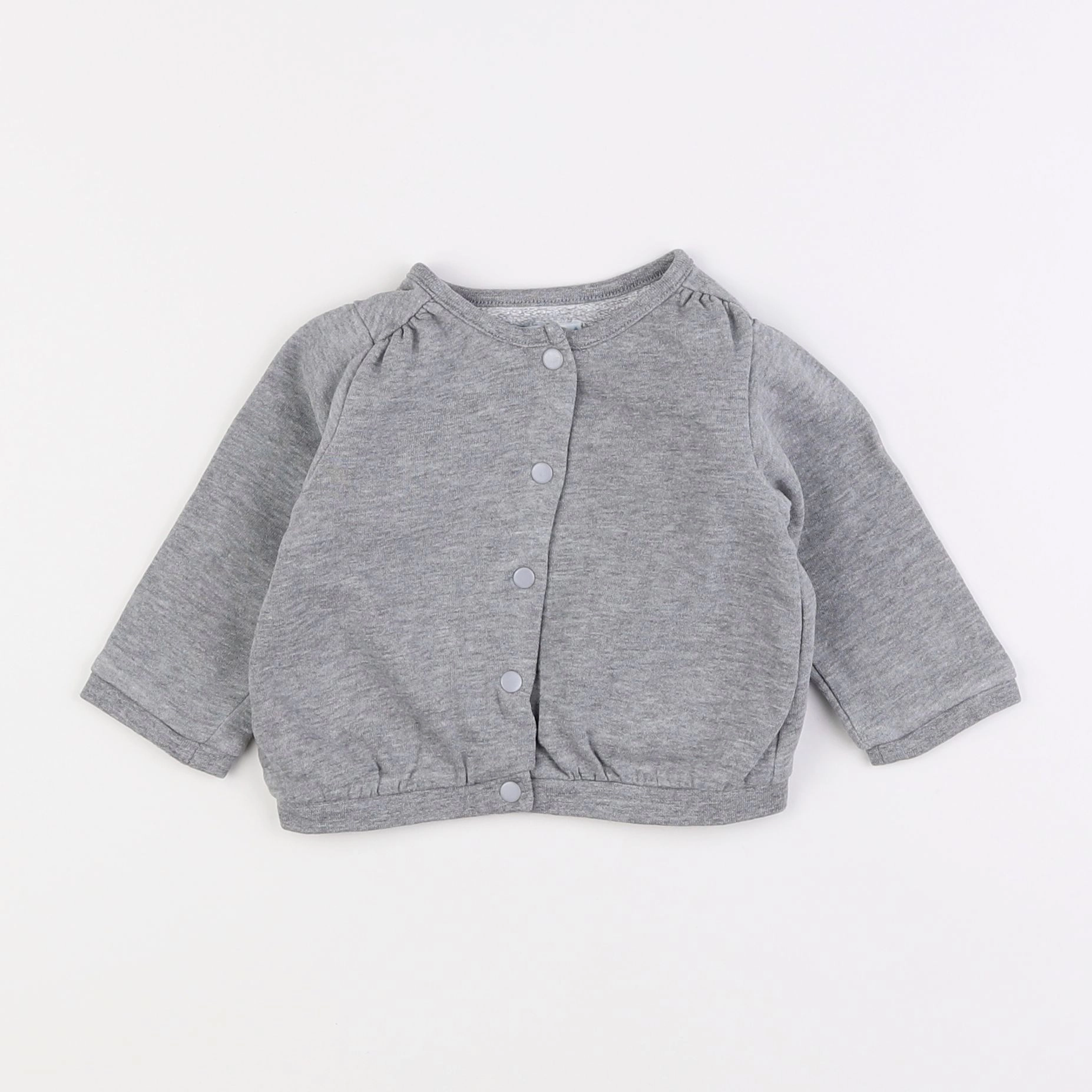 Vertbaudet - sweat gris - 9 mois