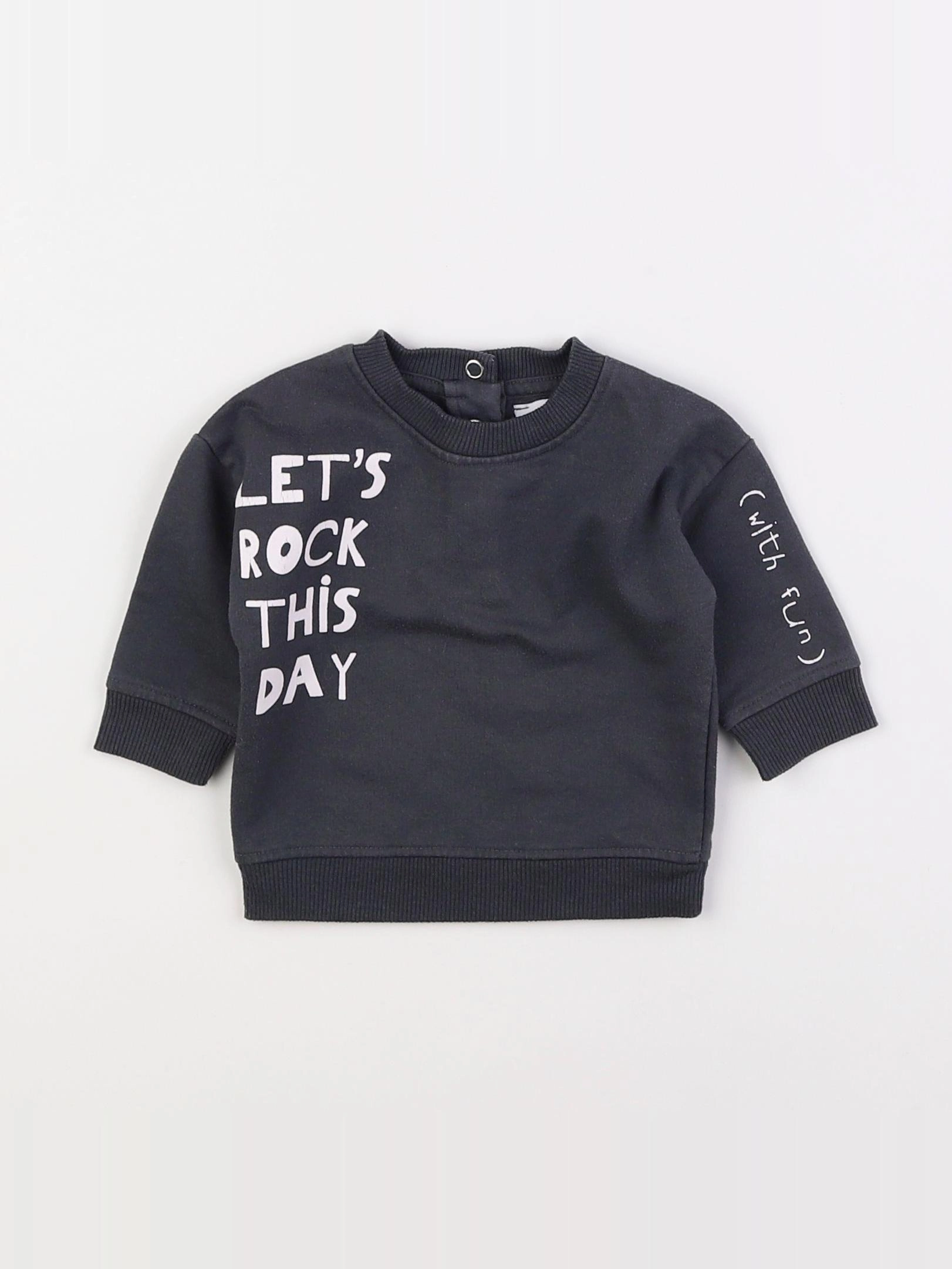 La Redoute - sweat gris - 3 mois