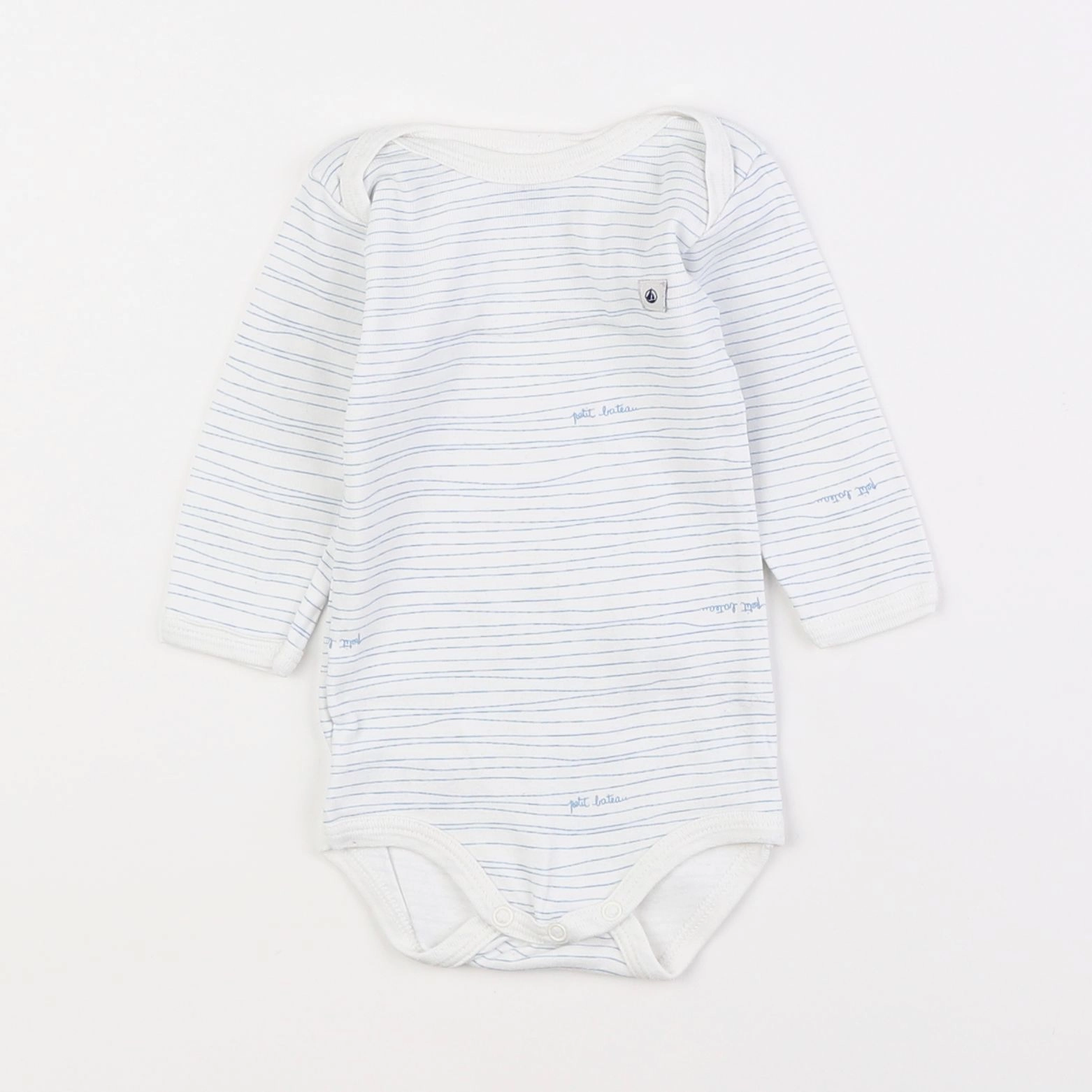 H&M - body blanc, bleu - 3 mois