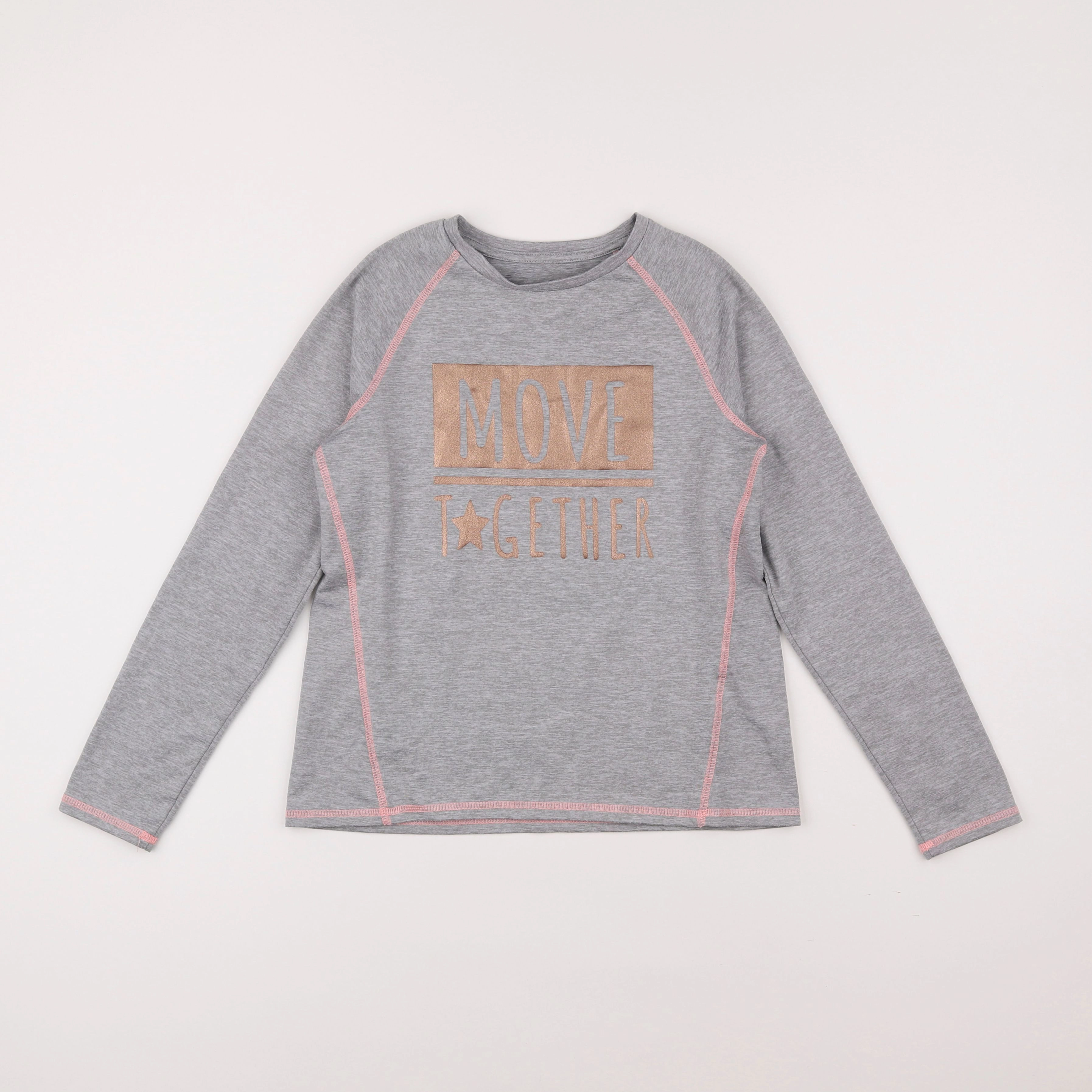 Vertbaudet - tee-shirt gris - 10 ans