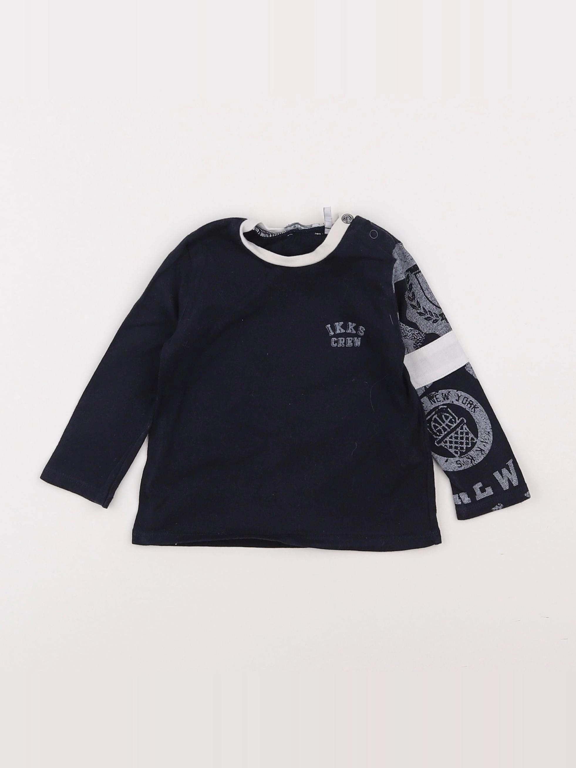 IKKS - tee-shirt bleu - 6 mois