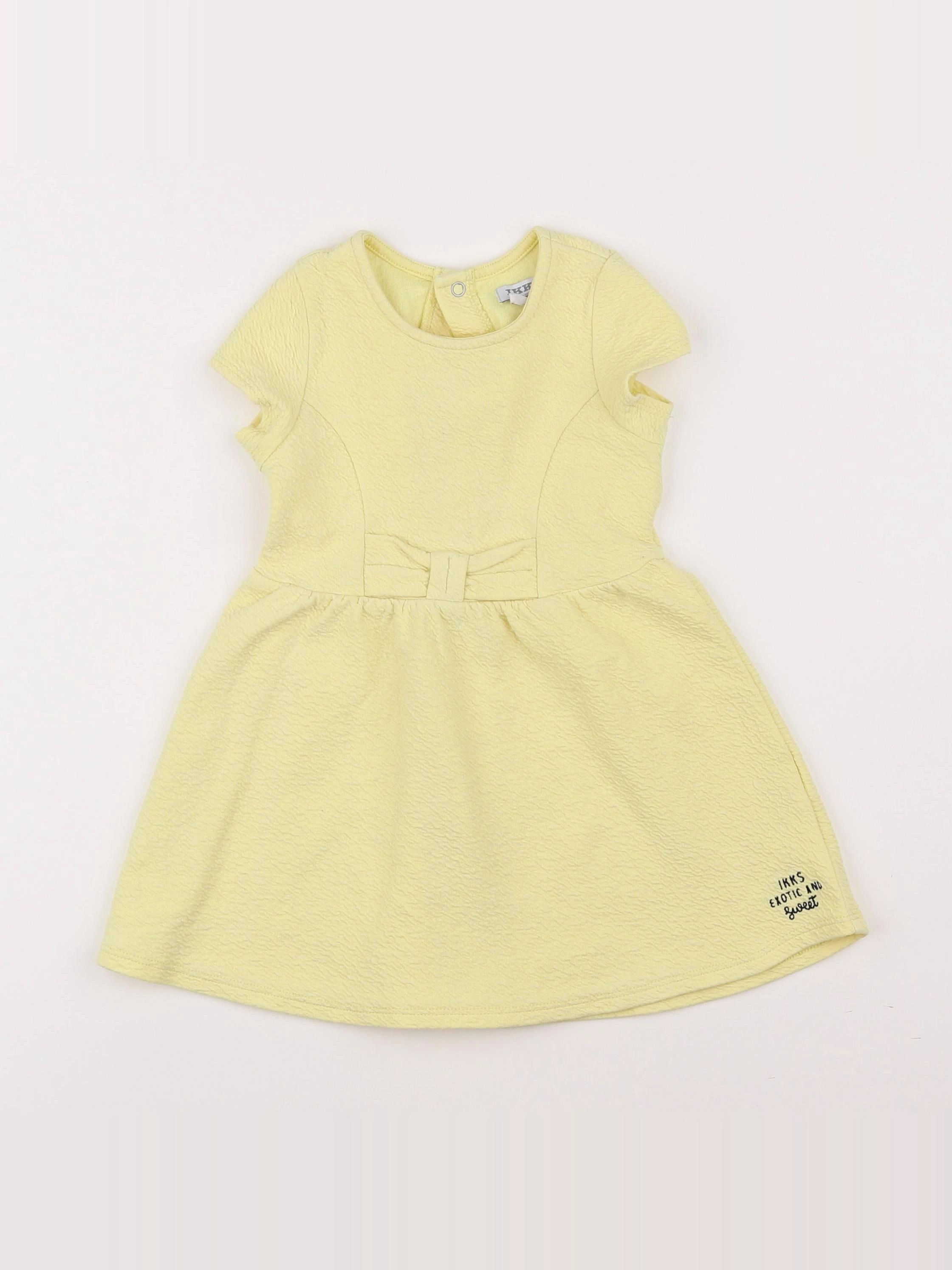 IKKS - robe jaune - 2 ans