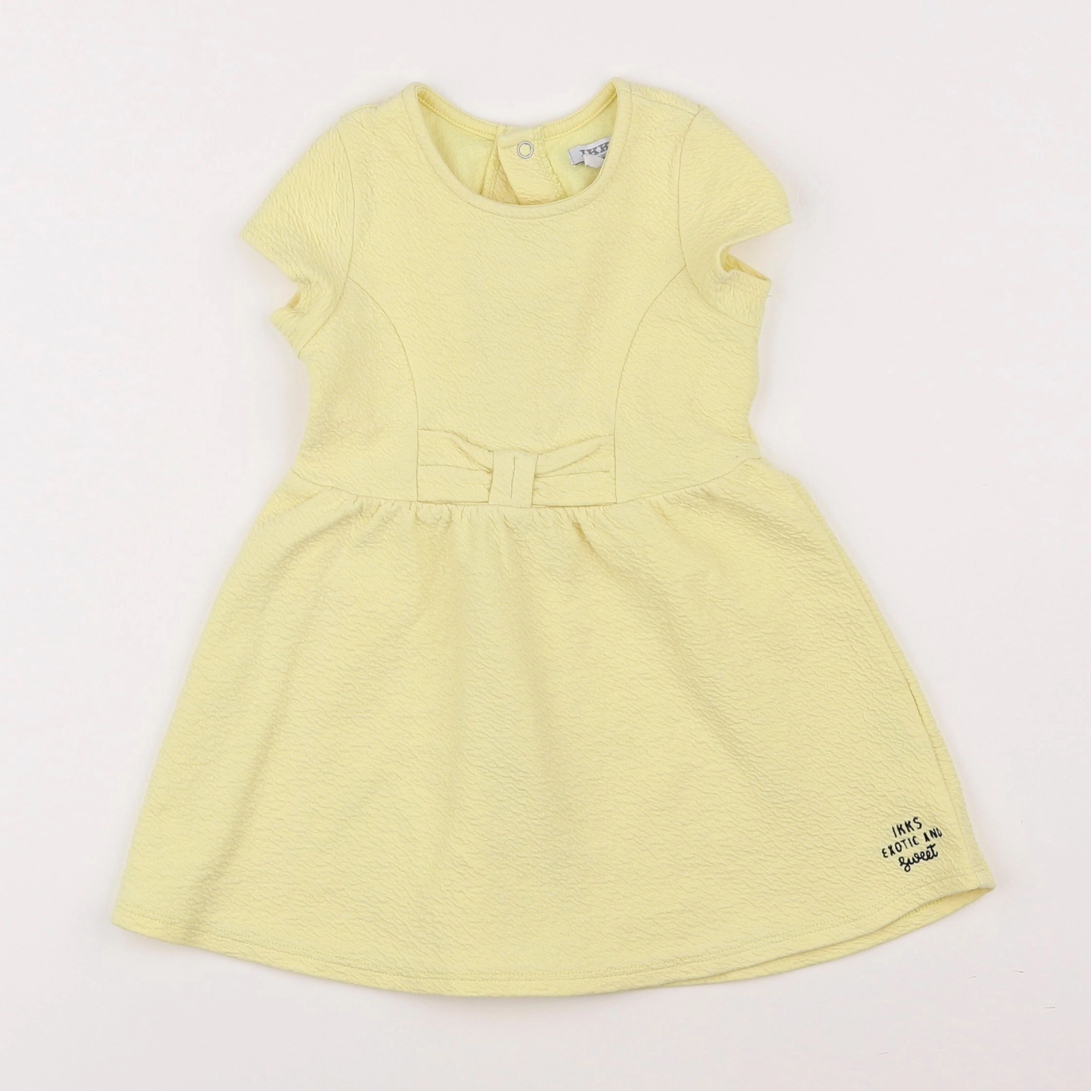 IKKS - robe jaune - 2 ans