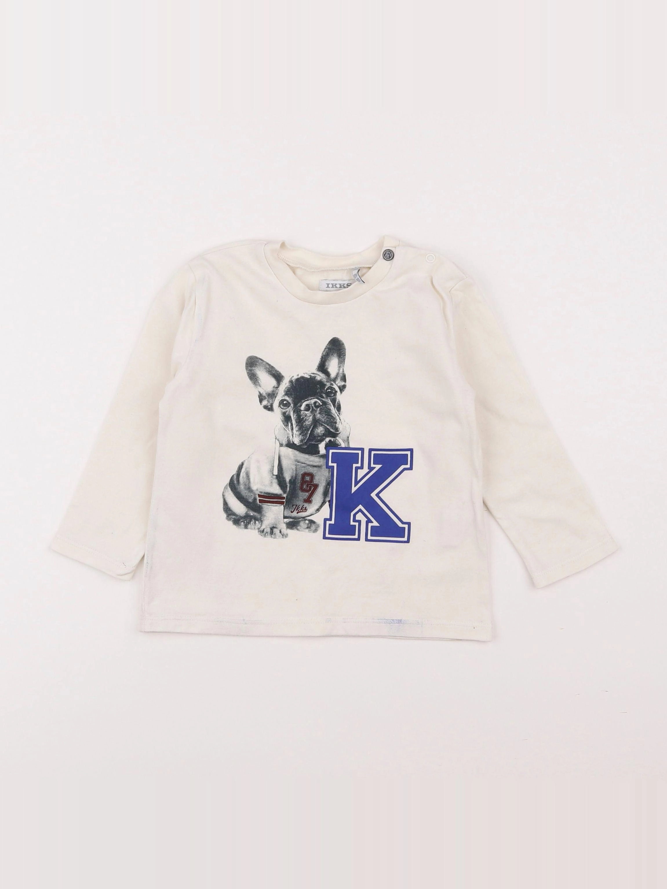 IKKS - tee-shirt beige - 18 mois