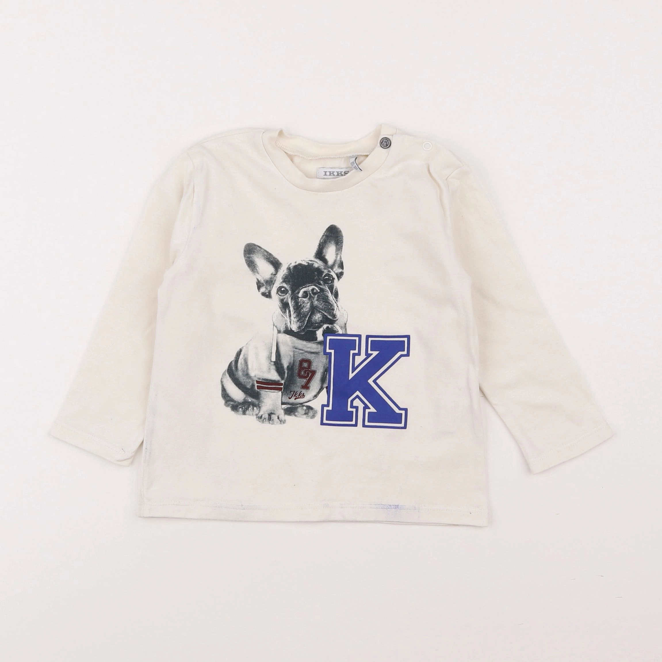 IKKS - tee-shirt beige - 18 mois