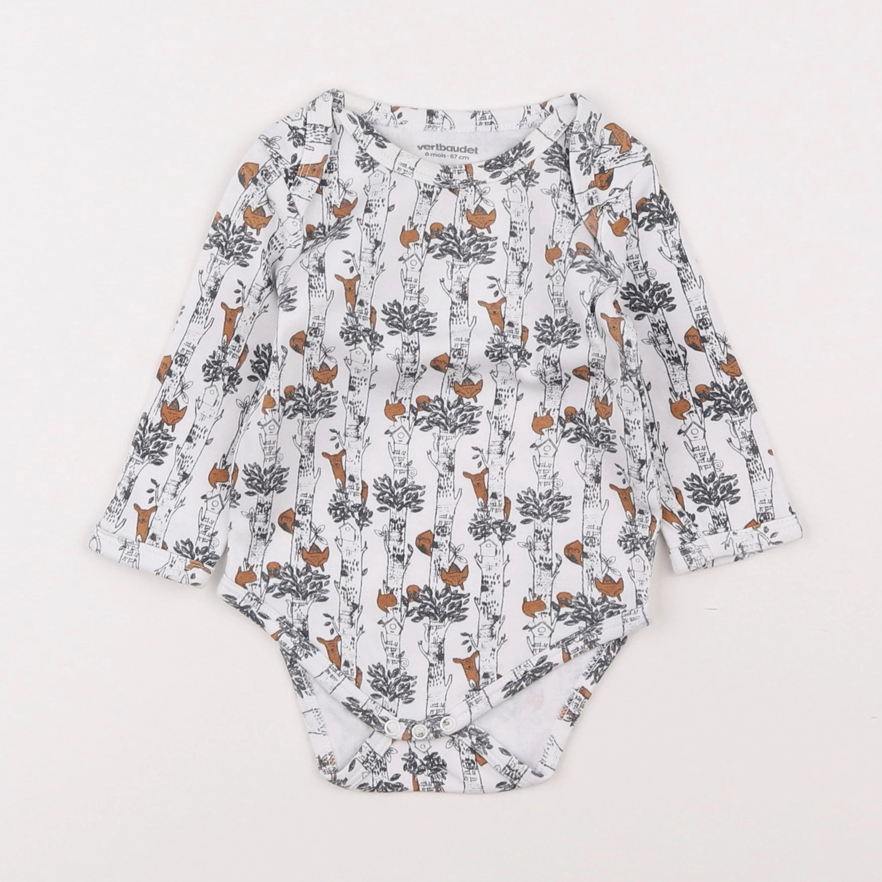 Vertbaudet - body blanc - 6 mois