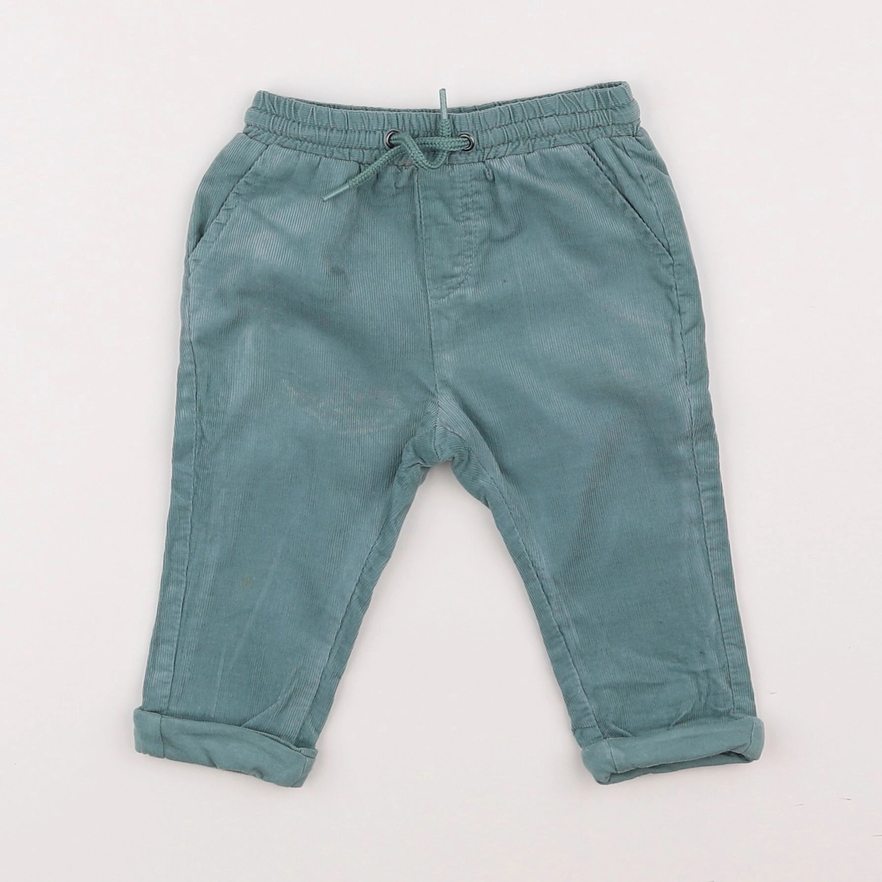 Vertbaudet - pantalon vert - 6 mois