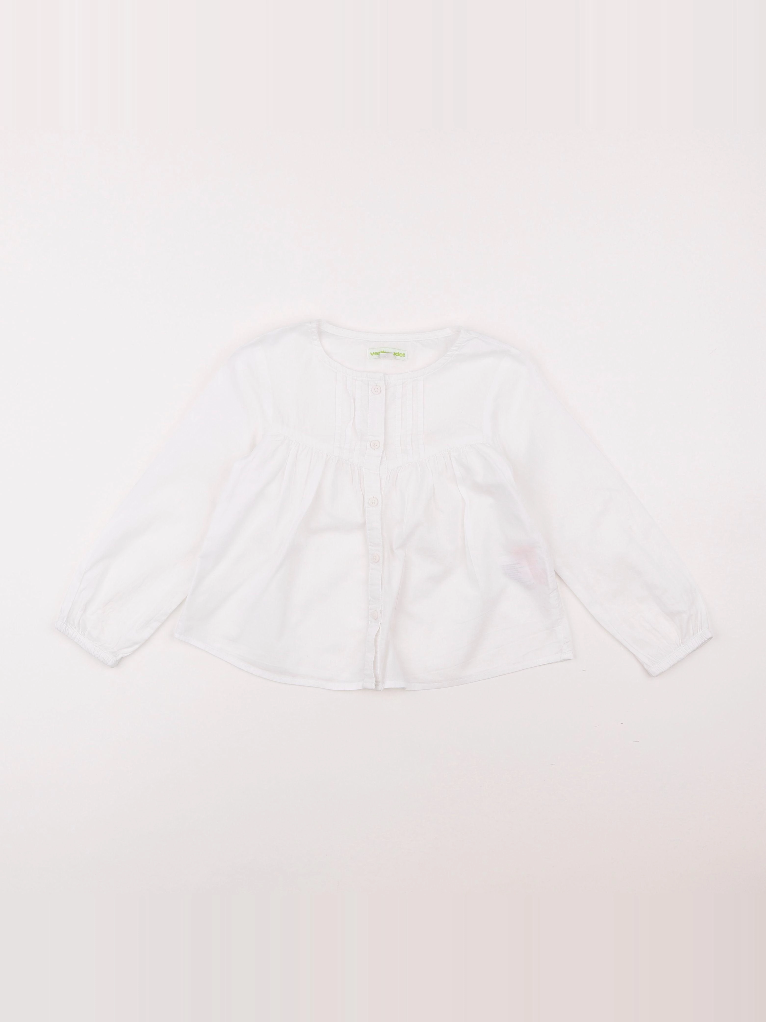 Vertbaudet - blouse blanc - 4 ans