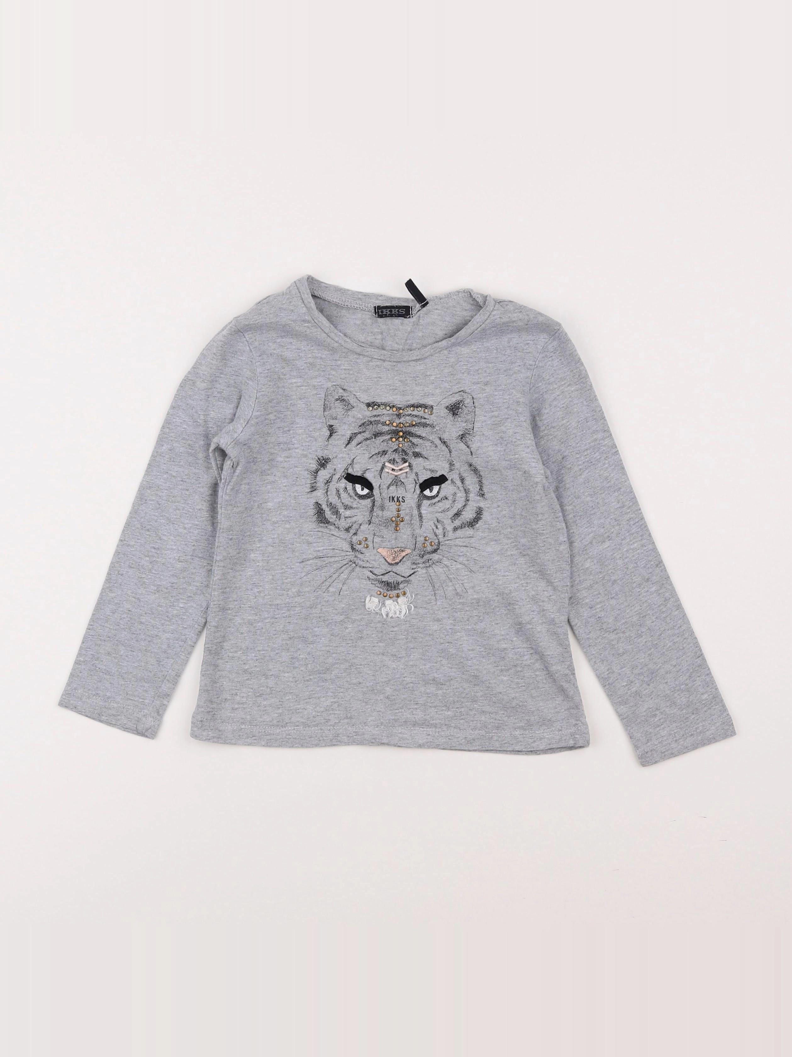IKKS - tee-shirt gris - 5 ans