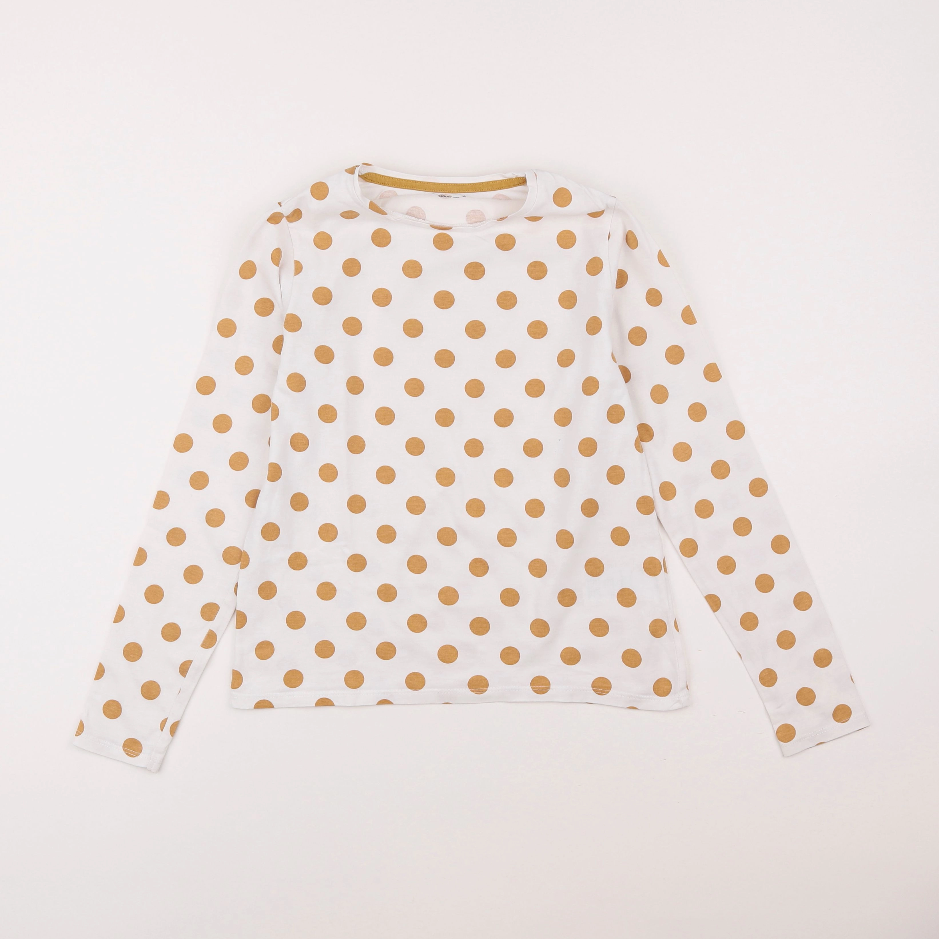 Vertbaudet - tee-shirt blanc, jaune - 10 ans