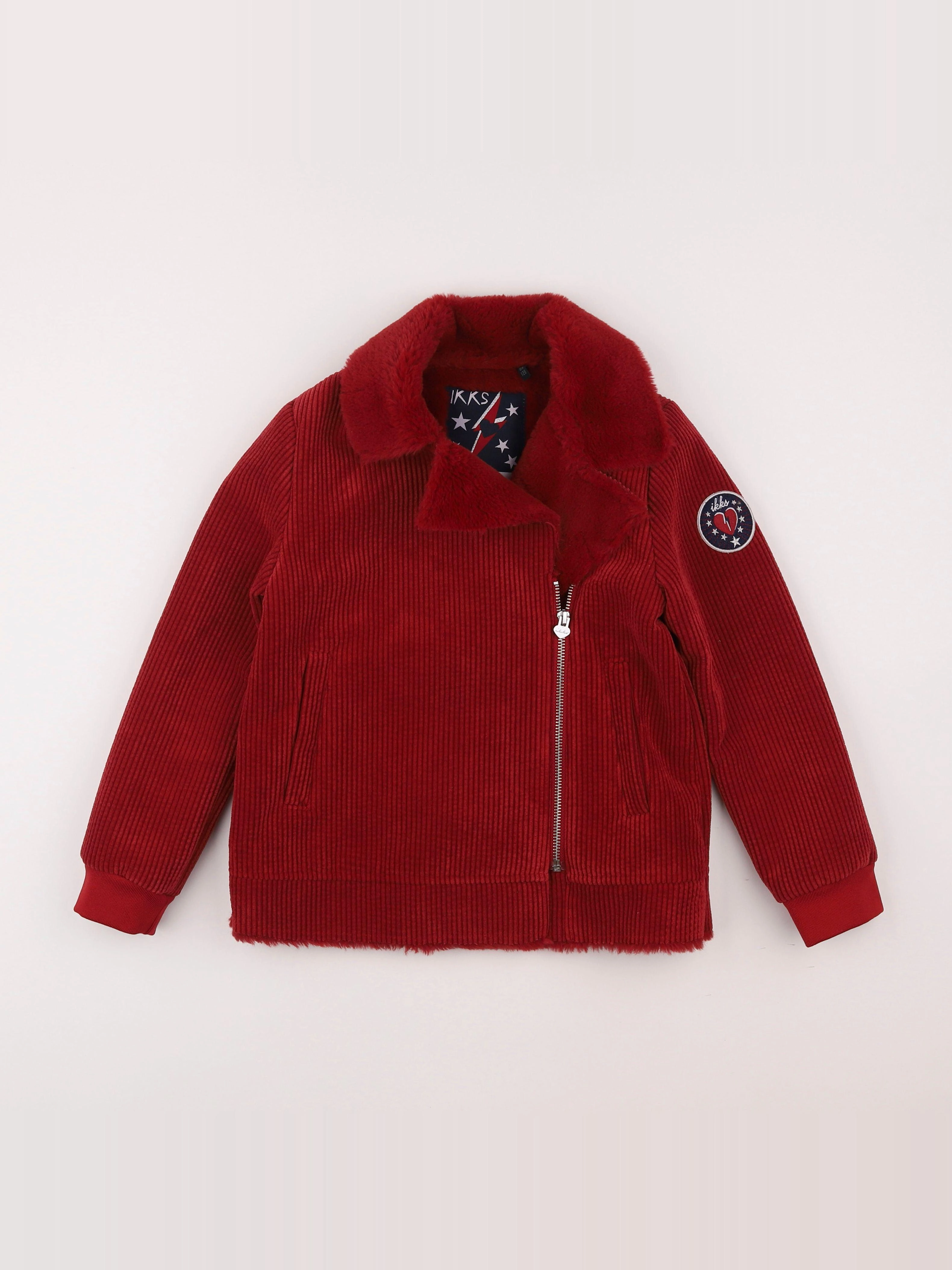 IKKS - veste rouge - 8 ans