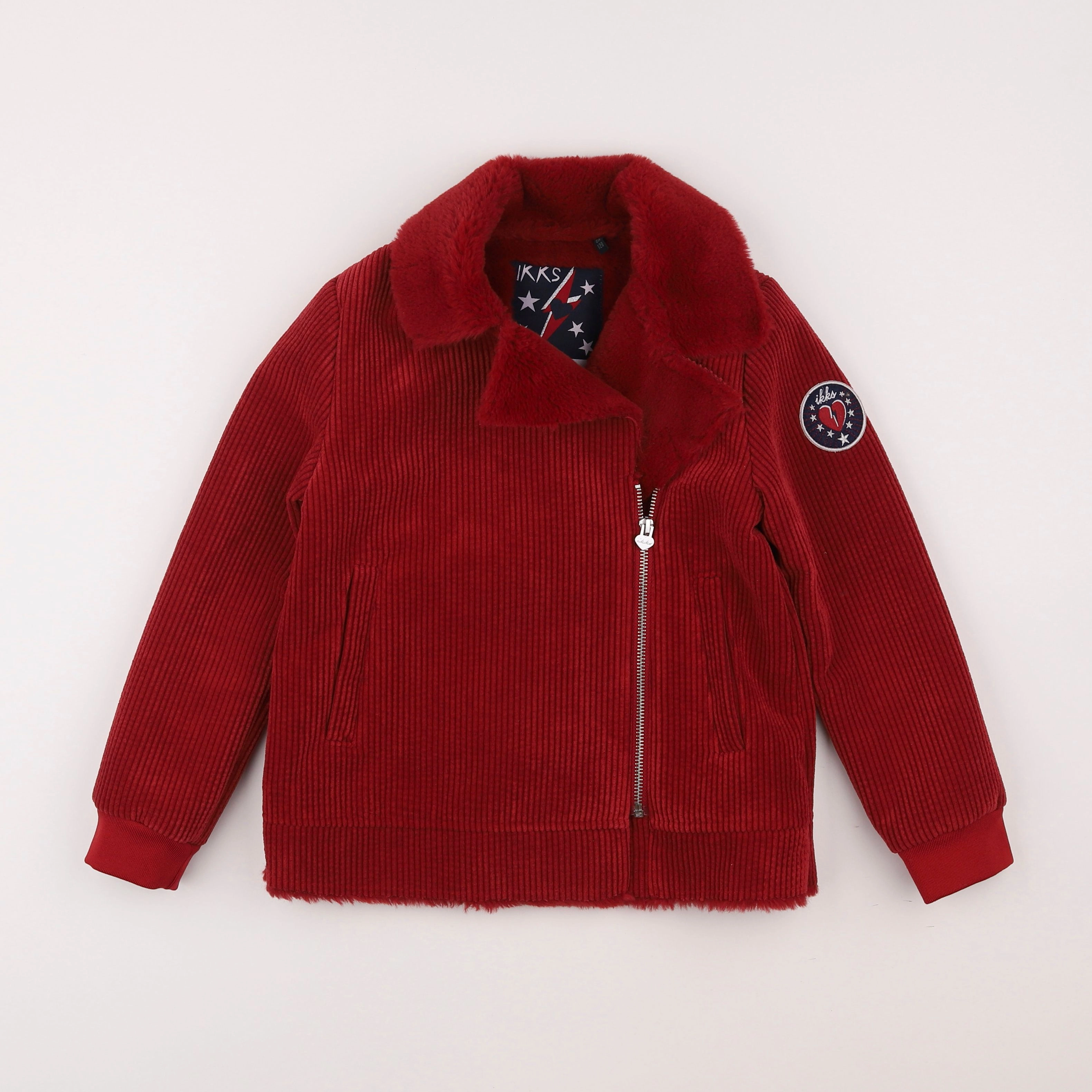 IKKS - veste rouge - 8 ans