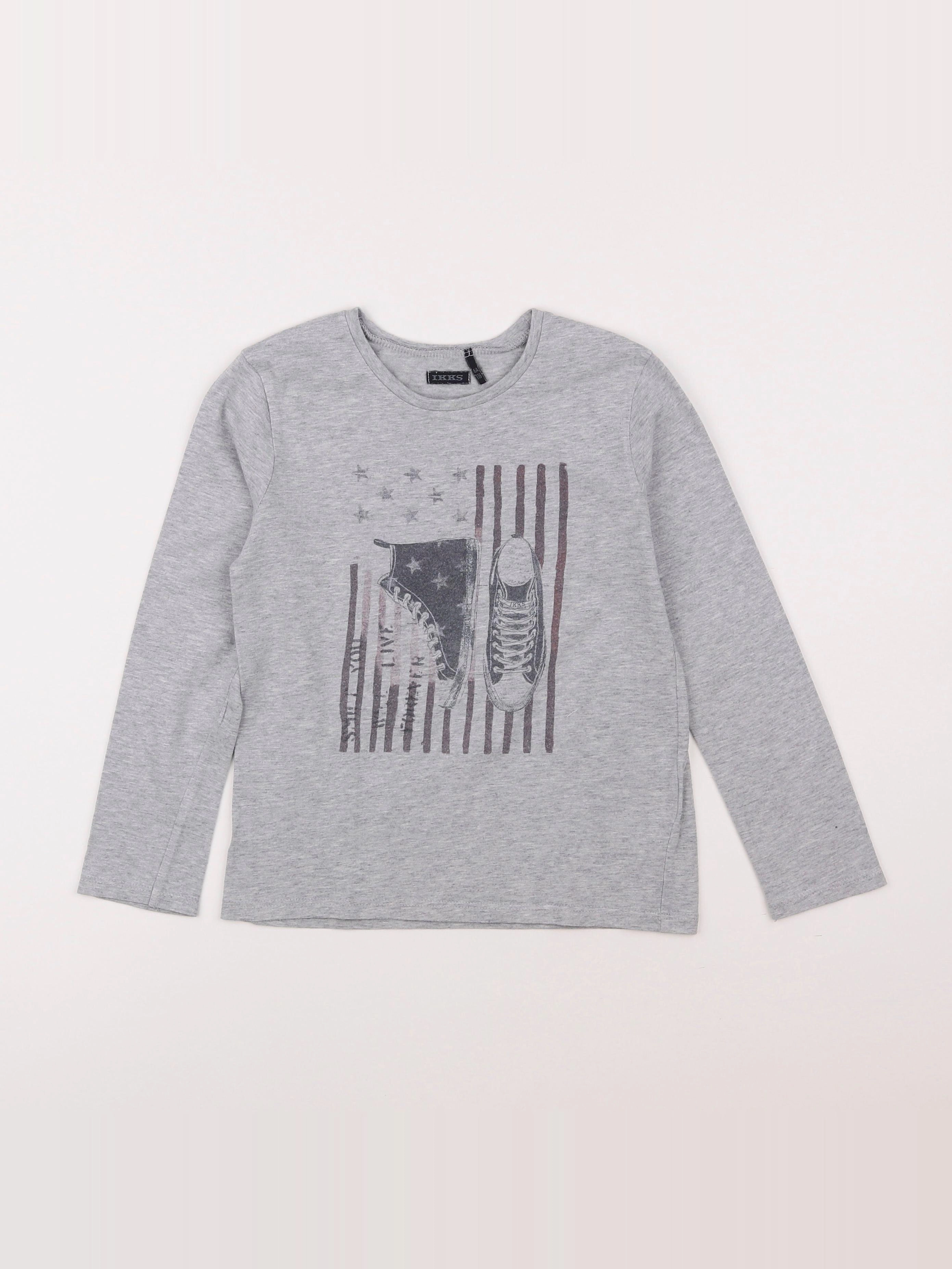 IKKS - tee-shirt gris - 6 ans