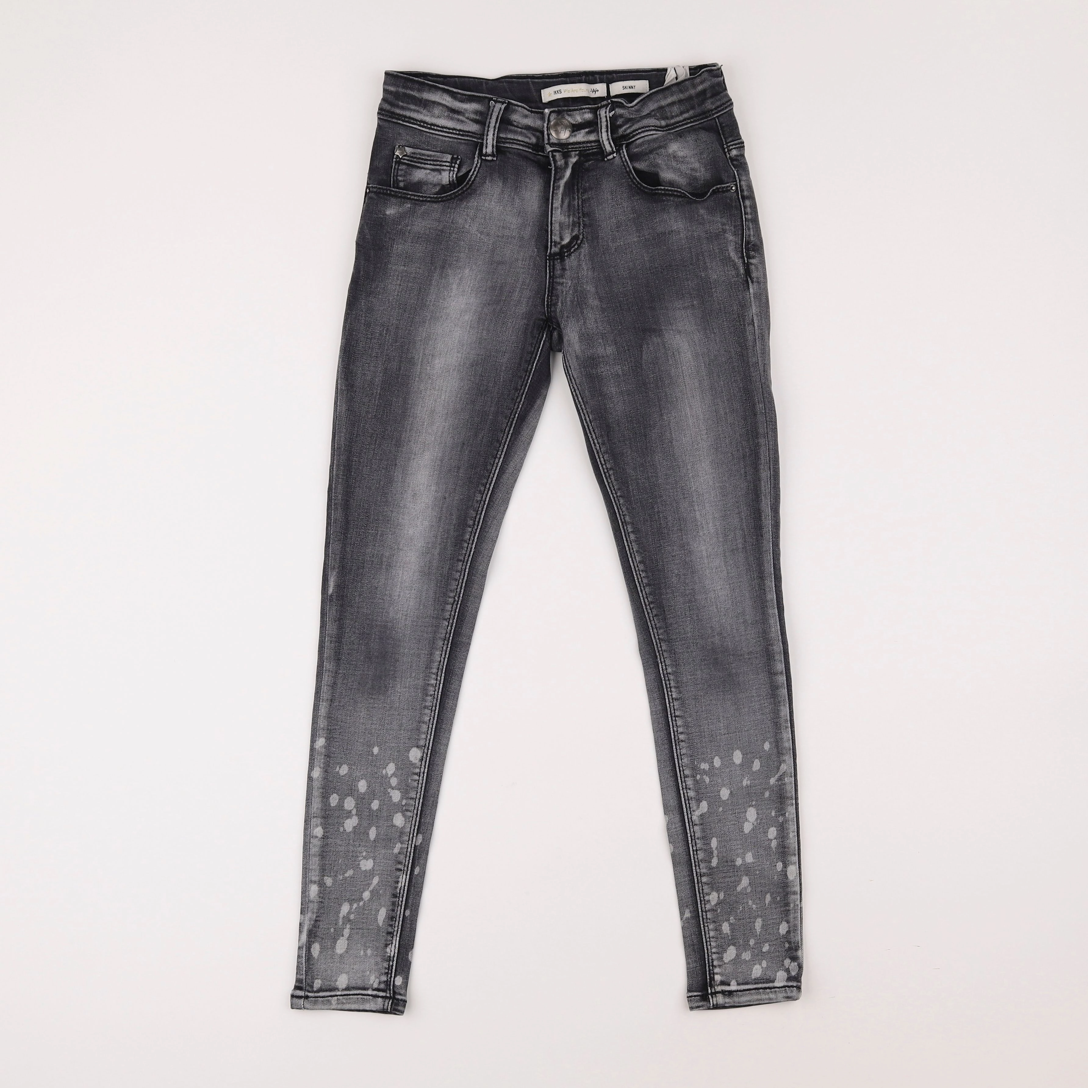 IKKS - jean gris - 10 ans