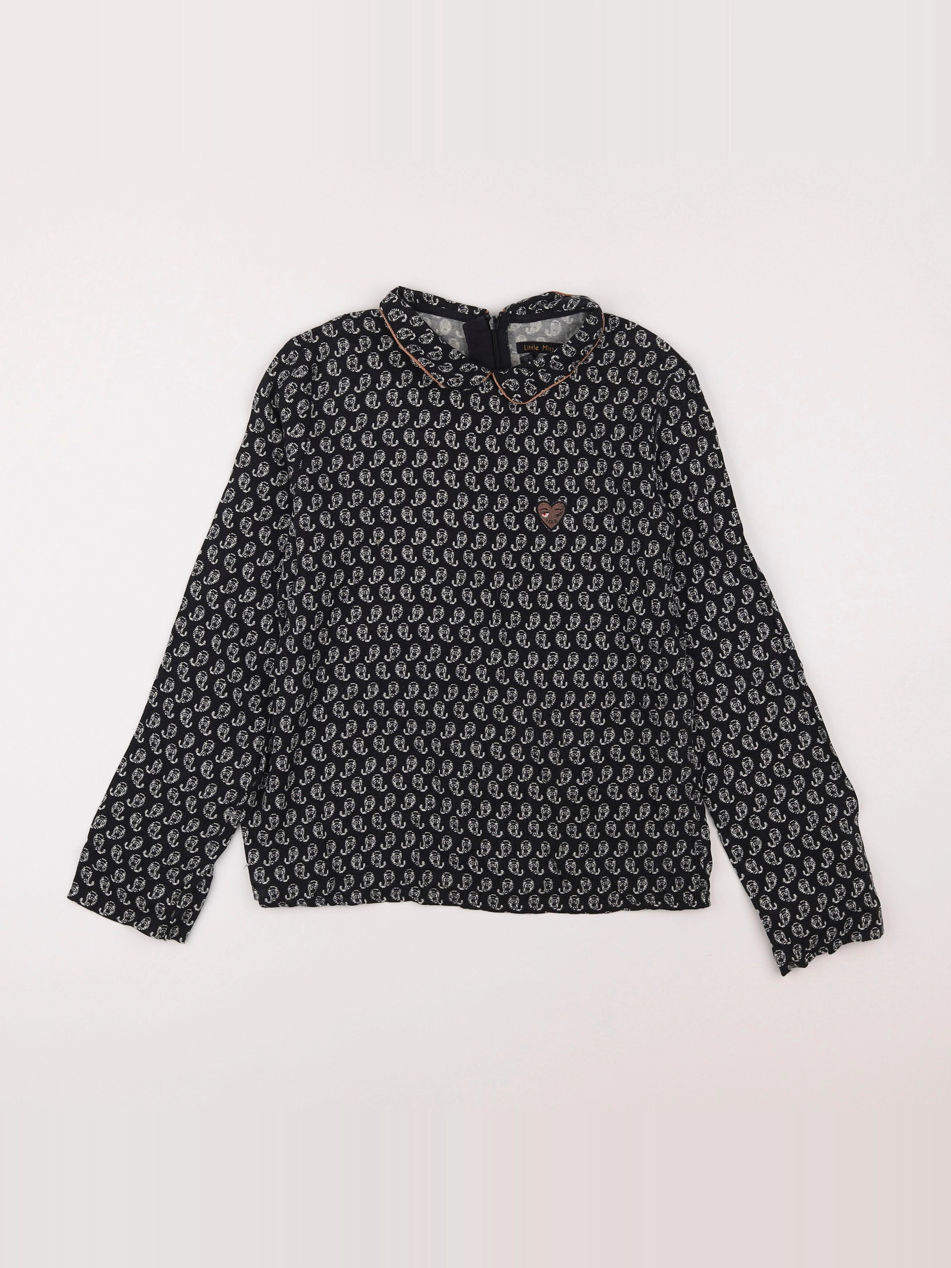 IKKS - blouse noir - 12 ans